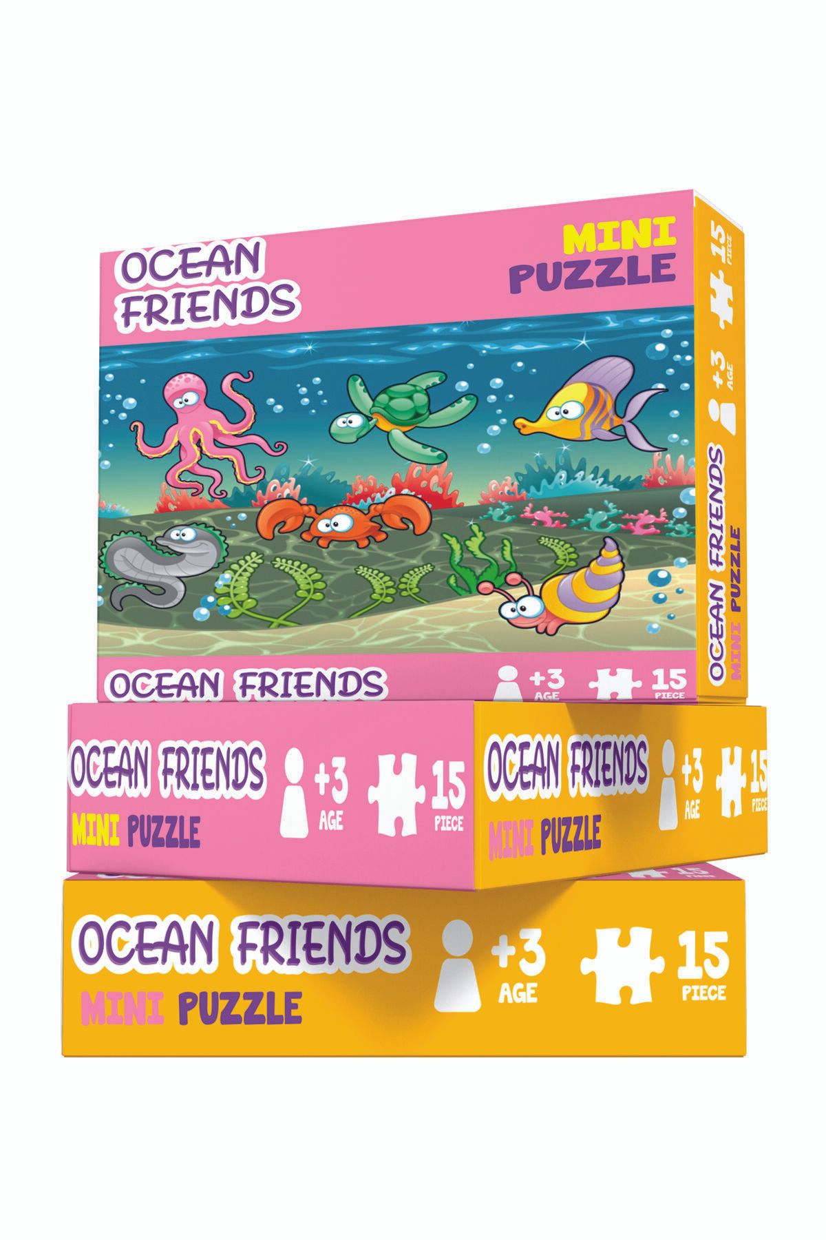 Desmond Ocean Friends | Okyanus Arkadaşları | Kids Puzzle |  Çocuk Puzzle |  Çocuk Yapboz |  15 Parça