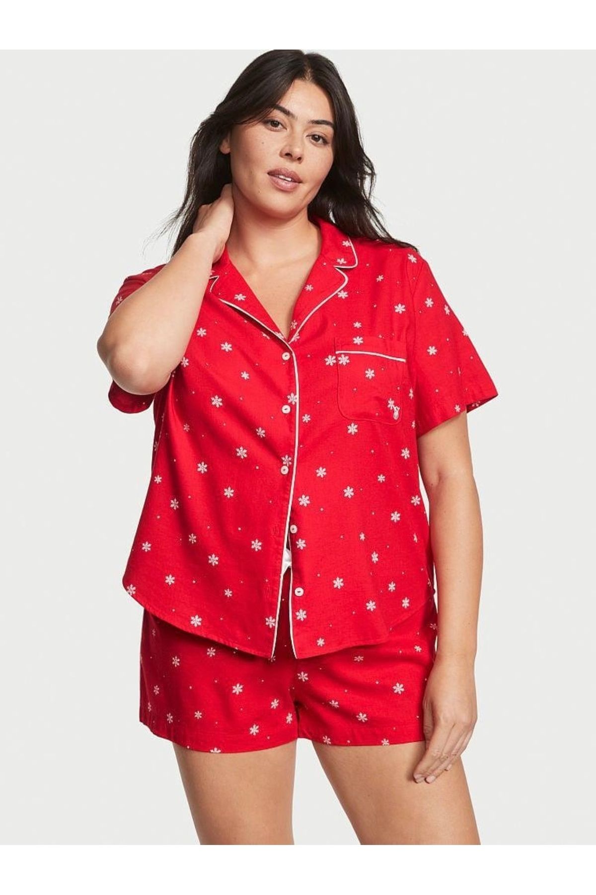 Victoria's Secret Flannel Şortlu Pijama Takımı