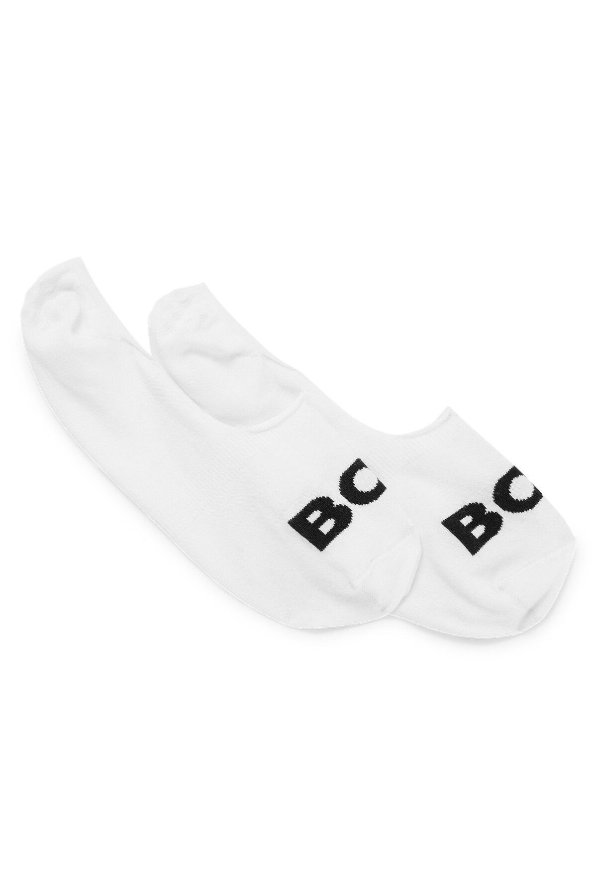 BOSS Erkek Pamuklu Logolu Dokuma Kumaş Beyaz Çorap 50477866-100