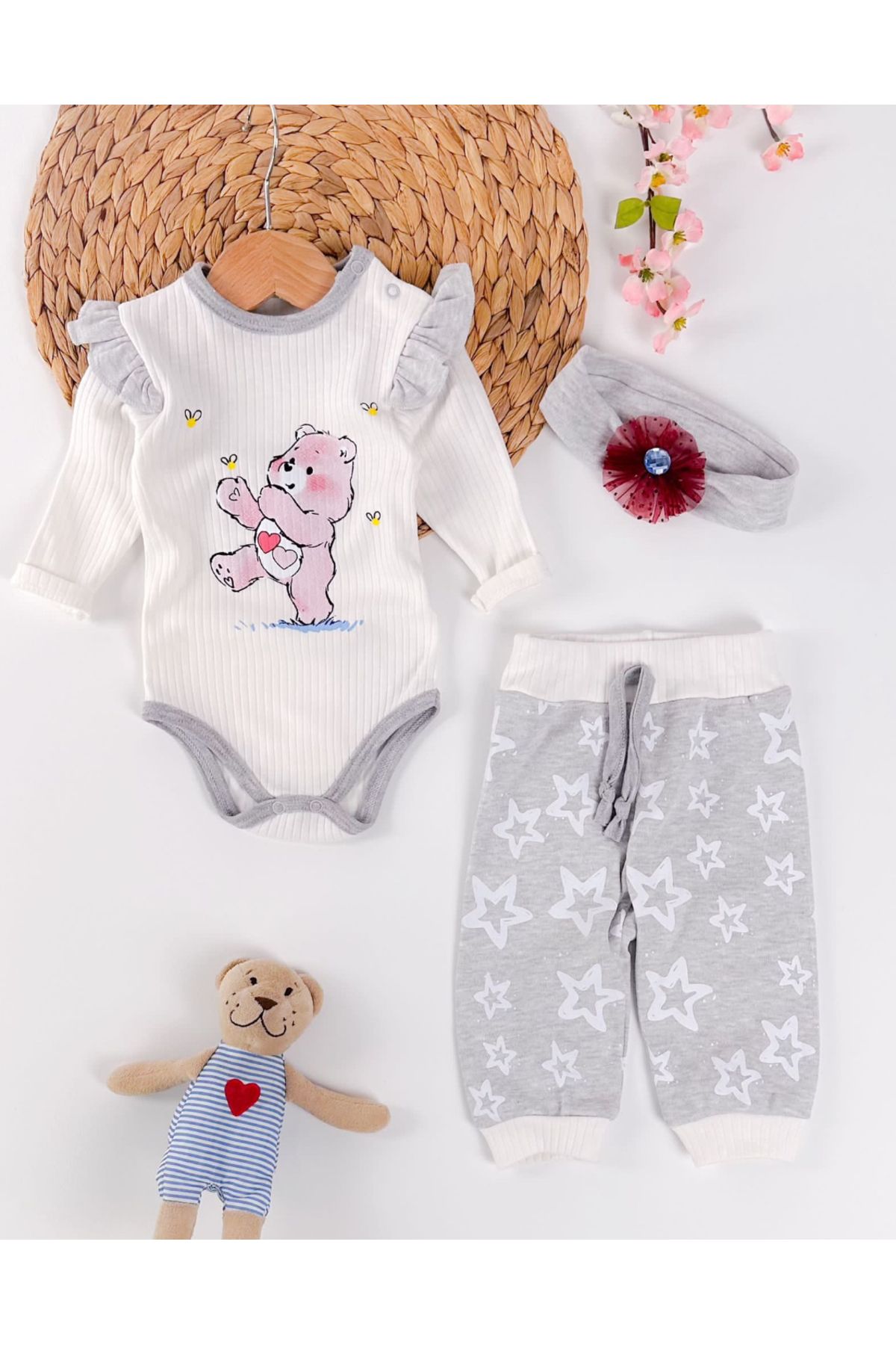 baume clothes Teddy Bear Kız Bebek Ayıcık Takım