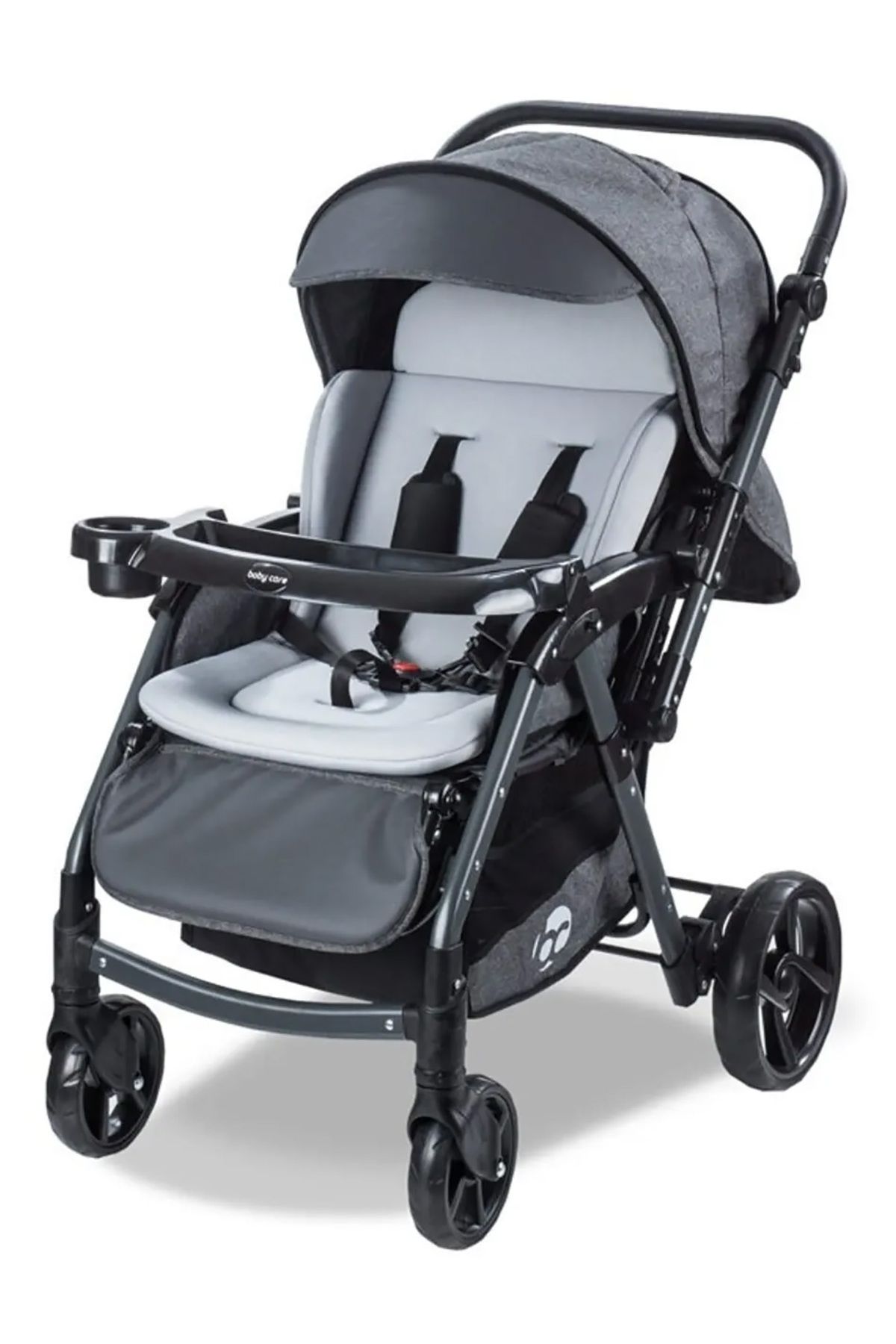 Baby Care Babycare Combo Maxi Pro Çift Yönlü Bebek Arabası Gri