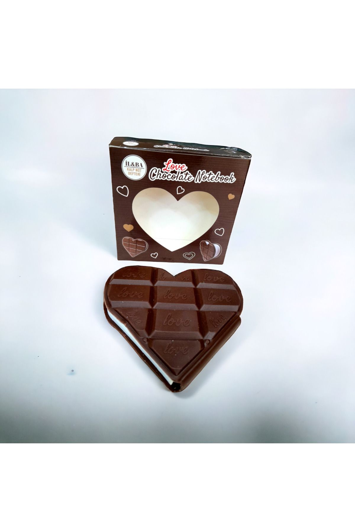 ÇİLEKHOMEAVM CHOCOLATE NOOTBOOK  çikolata kokulu kalp not defteri