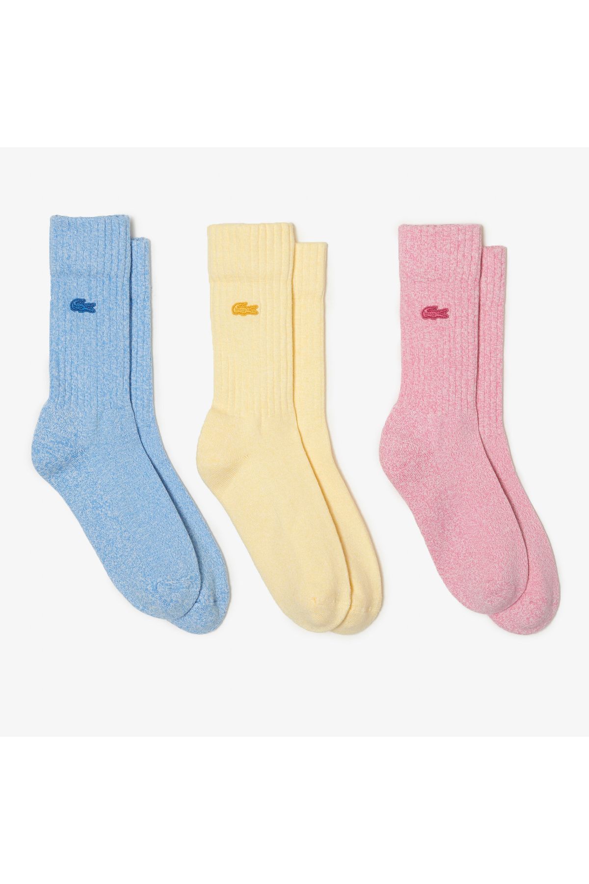 Lacoste Unisex 3'lü Renkli Çorap