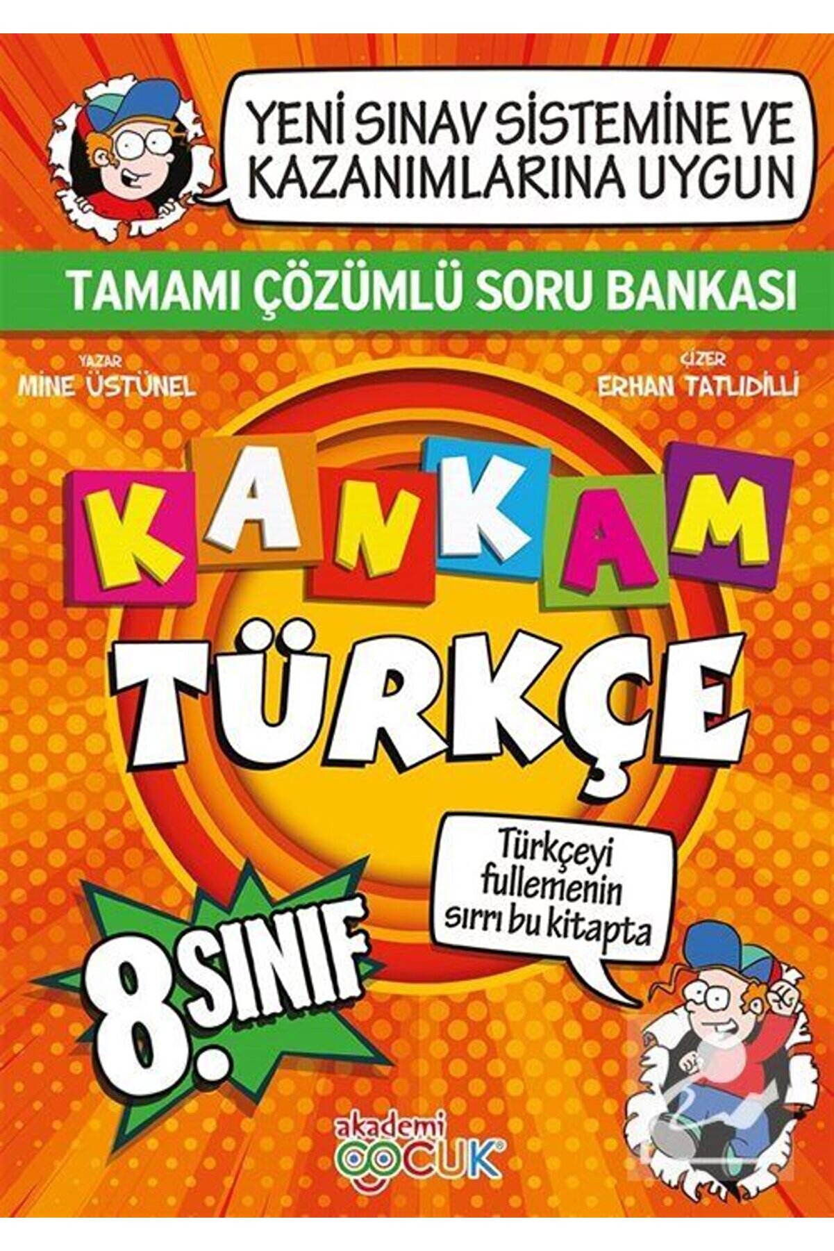 Akademi Çocuk 8. Sınıf Çözümlü Soru Bankası Kankam Türkçe