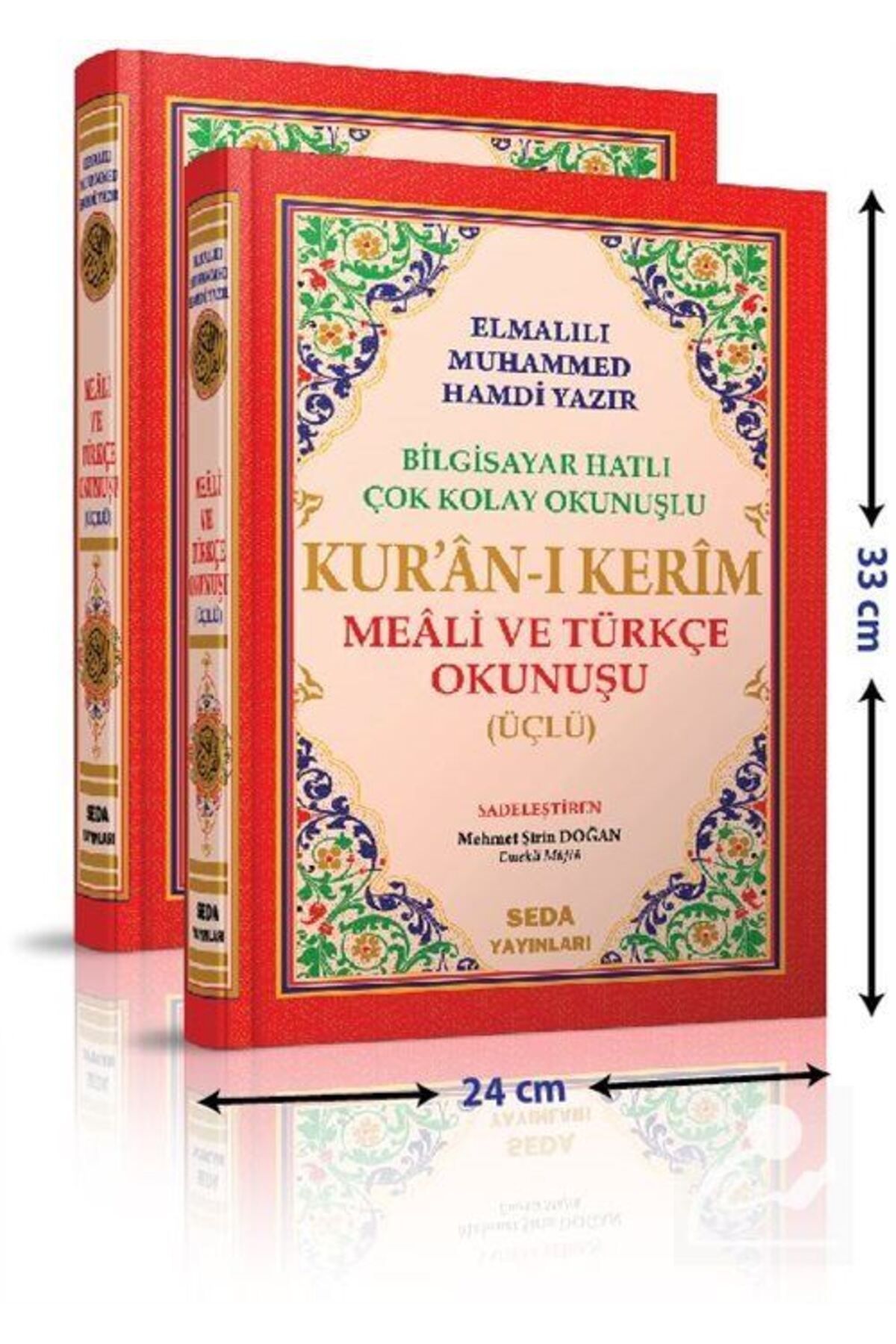 Seda Yayınları Kur'an-ı Kerim Cami Boy (SADE) / Üçlü Kur'an-ı Kerim Mealleri Kod:002