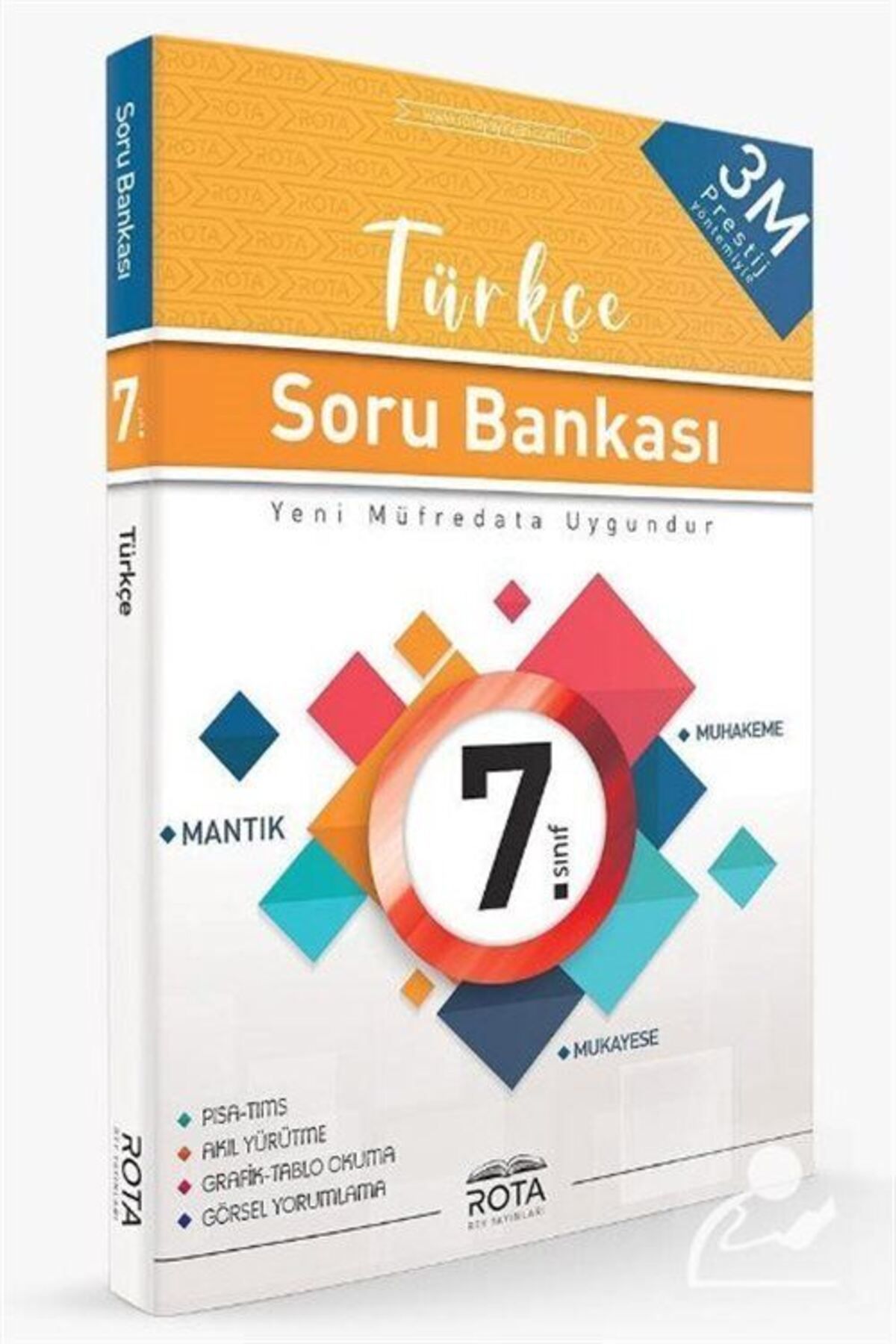 Rota Yayınları 7.sınıf Türkçe Soru Bankası 3m Prestij