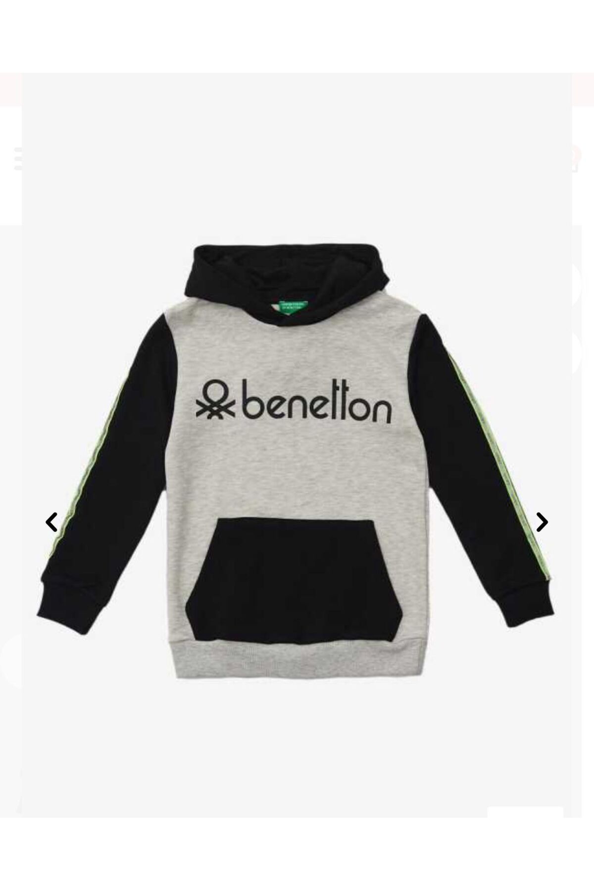 Benetton Bnt-B20915 Erkek Çocuk Sweatshirt Siyah