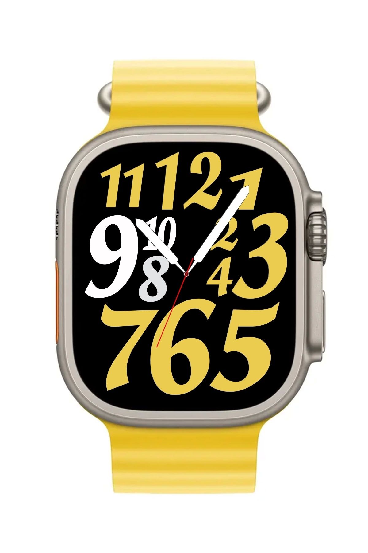 zmsmart Watch 8 Ultra Smart Watch Değiştirilebilir Kordon Akıllı Saat Zmsw8 Gümüş-sarı