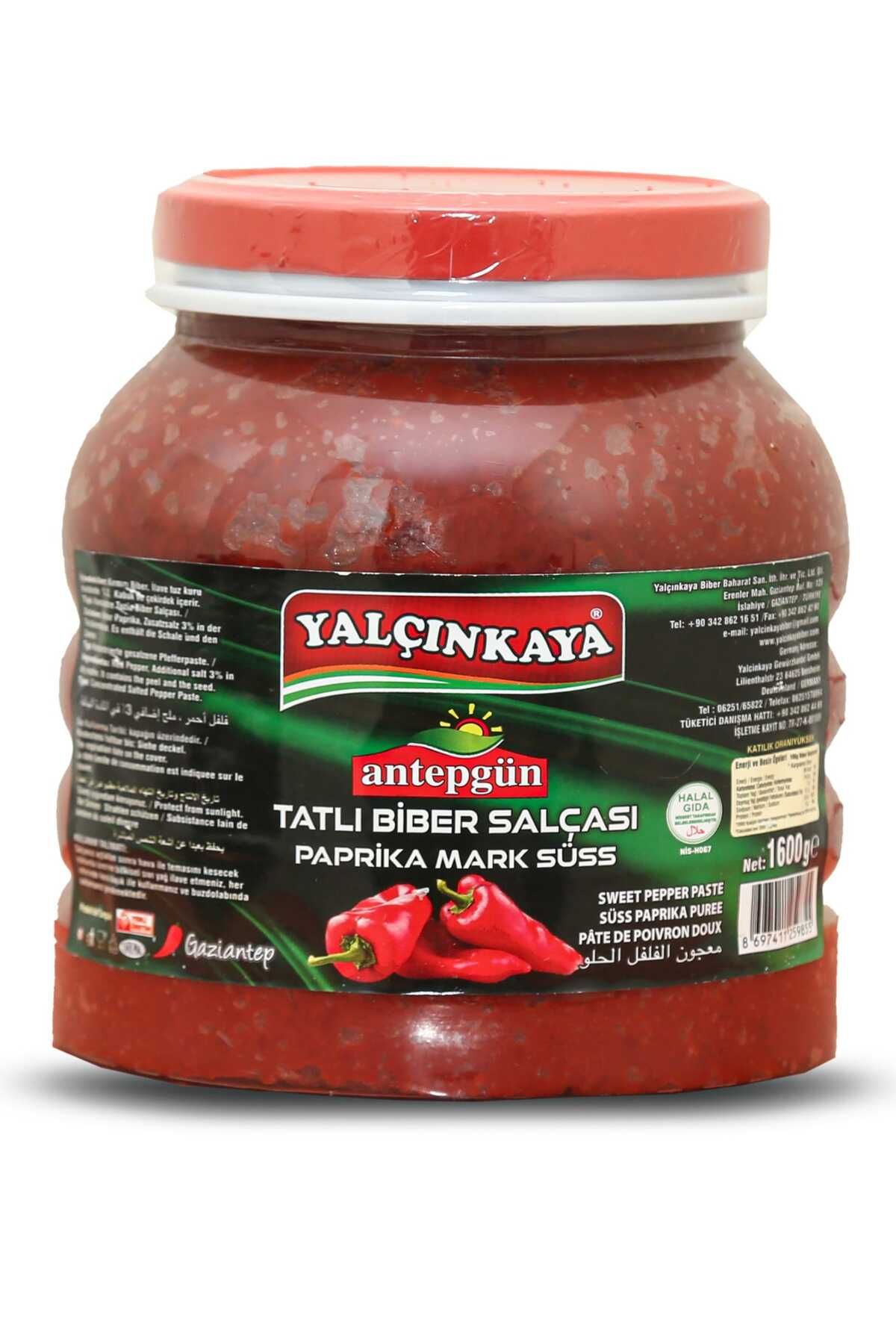 Yalçınkaya 1600 G. Campet (ANTEPGÜN) Tatlı Biber Salçası