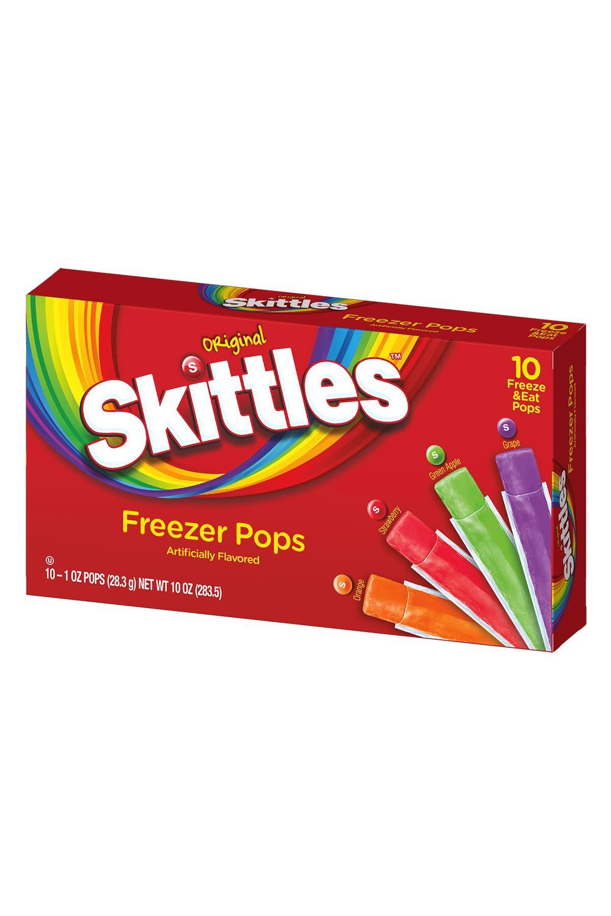 Skittles Freezer Pops 10 Freeze & Eat Pops