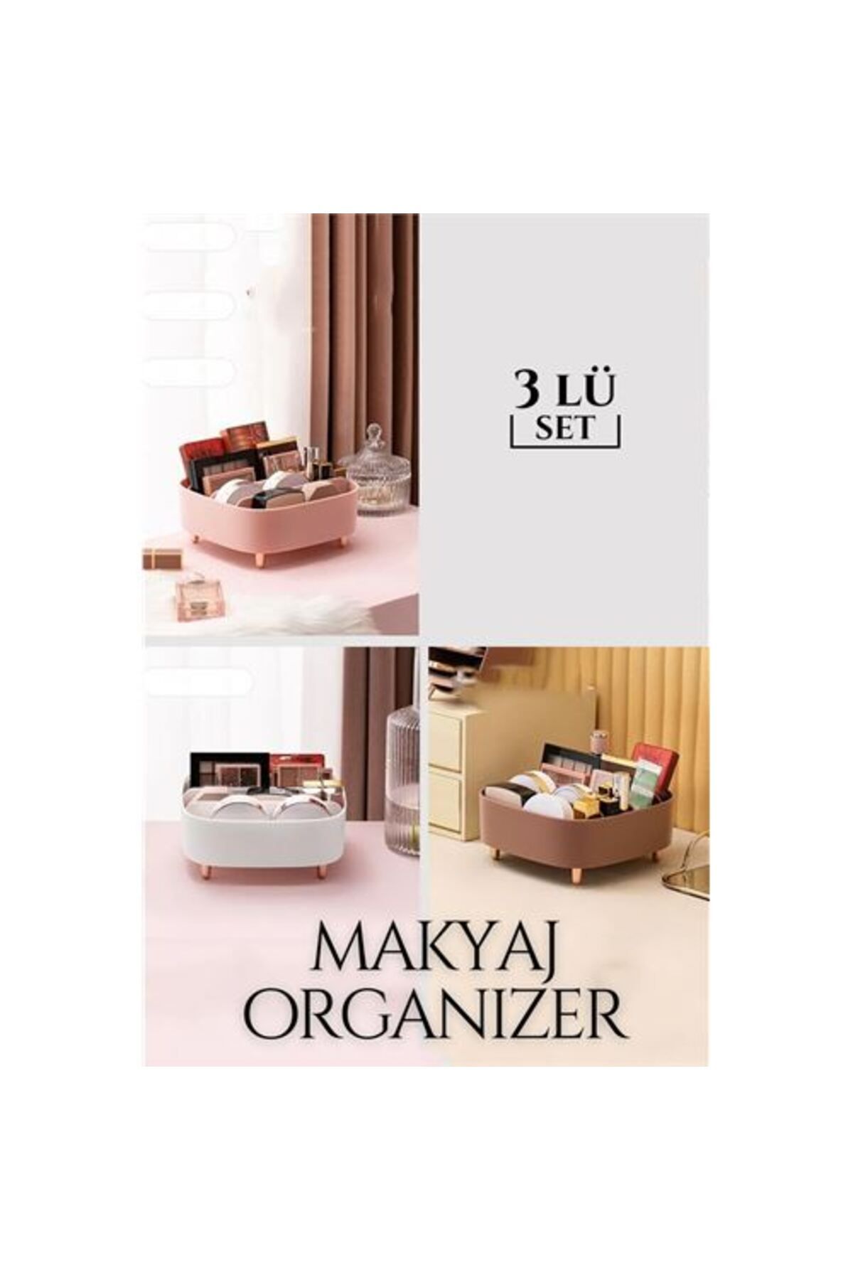 Transformacion 3 Lü Set Makyaj Organizeri Altrenotti Design 718962