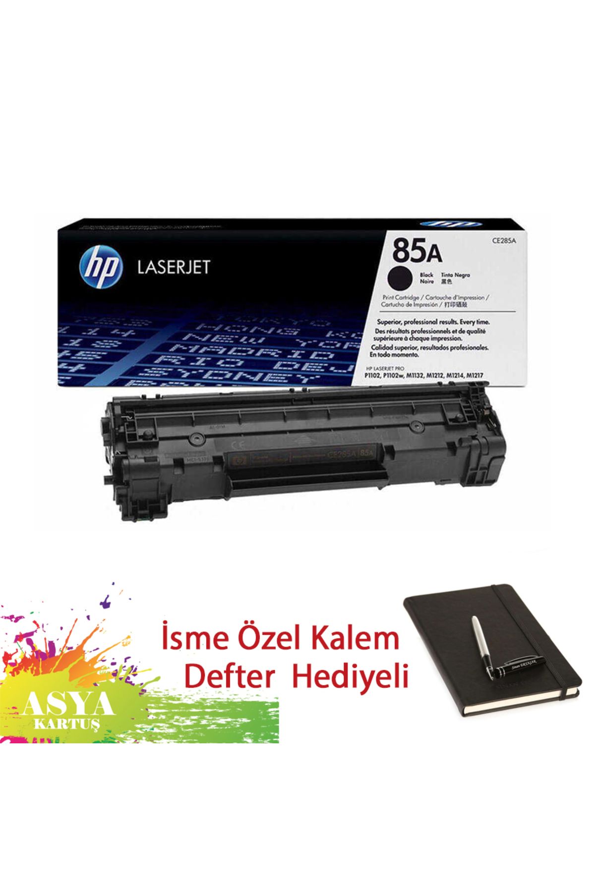HP Laserjet Pro P1102w Uyumlu, Hp 85A (CE285A) 1600 Sayfa Baskı Kapasiteli Orijinal Toner