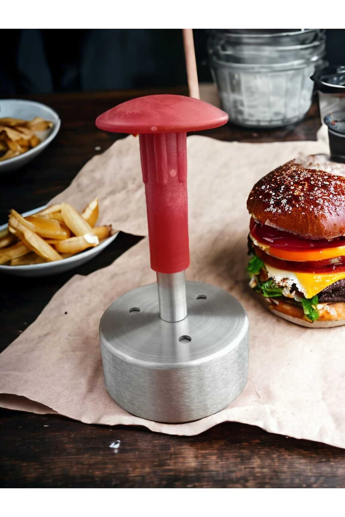 KURCH 7 Cm Hamburger Köfte Presi Basma Şekillendirme Aparatı Mini Burger Kalıbı