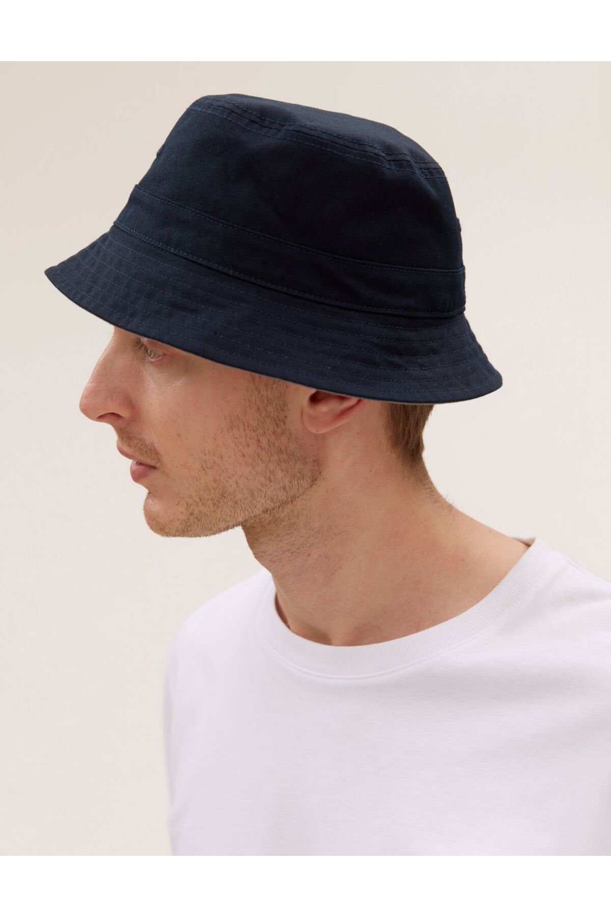 Marks & Spencer Saf Pamuklu Çift Taraflı Bucket Şapka