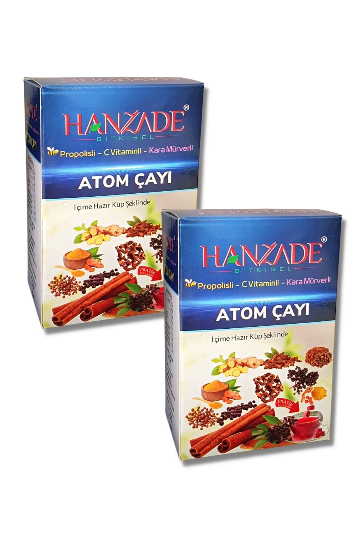 Hanzade Bitkisel Propolisli - C Vitaminli - Kara Mürverli Atom Çayı Kış Çayı 150 gr X 2 Adet