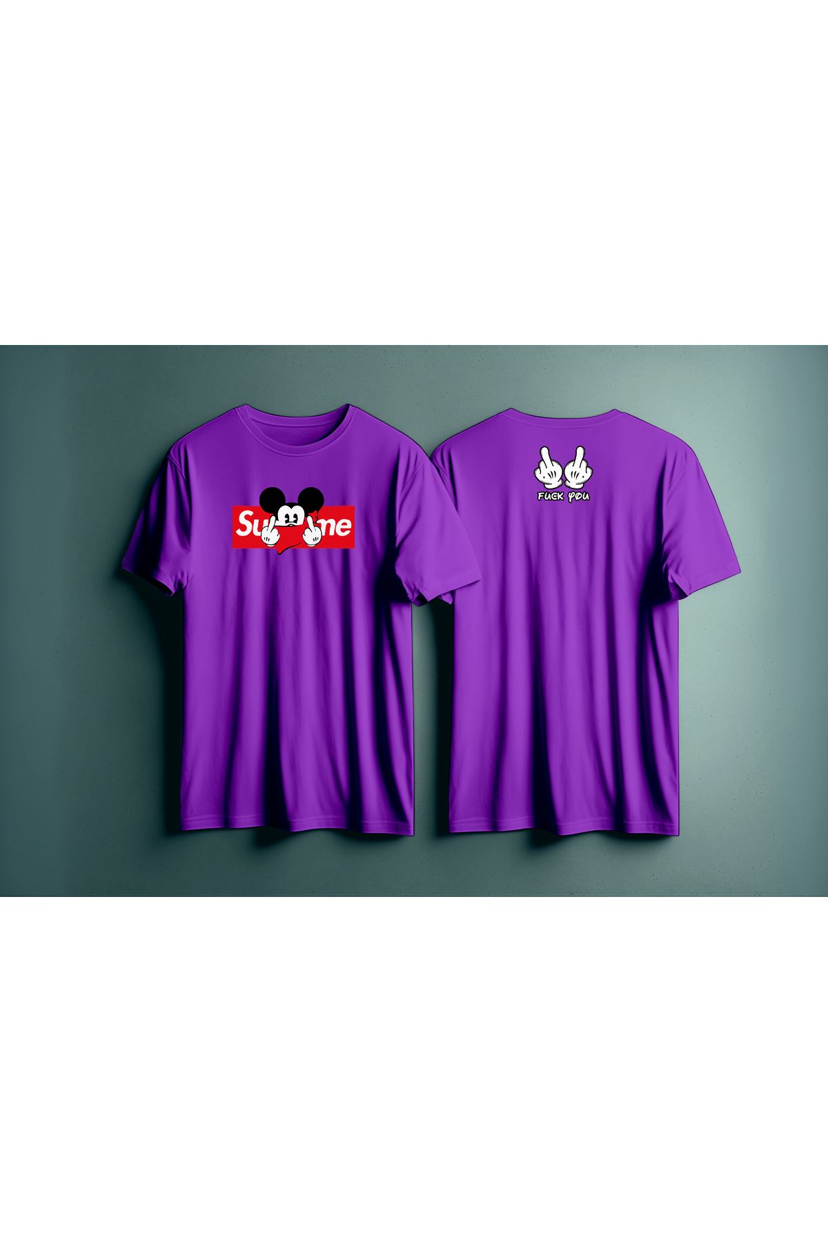 dimensions Mickey Mouse Baskılı Kadın/erkek Unisex Oversize T-shirt