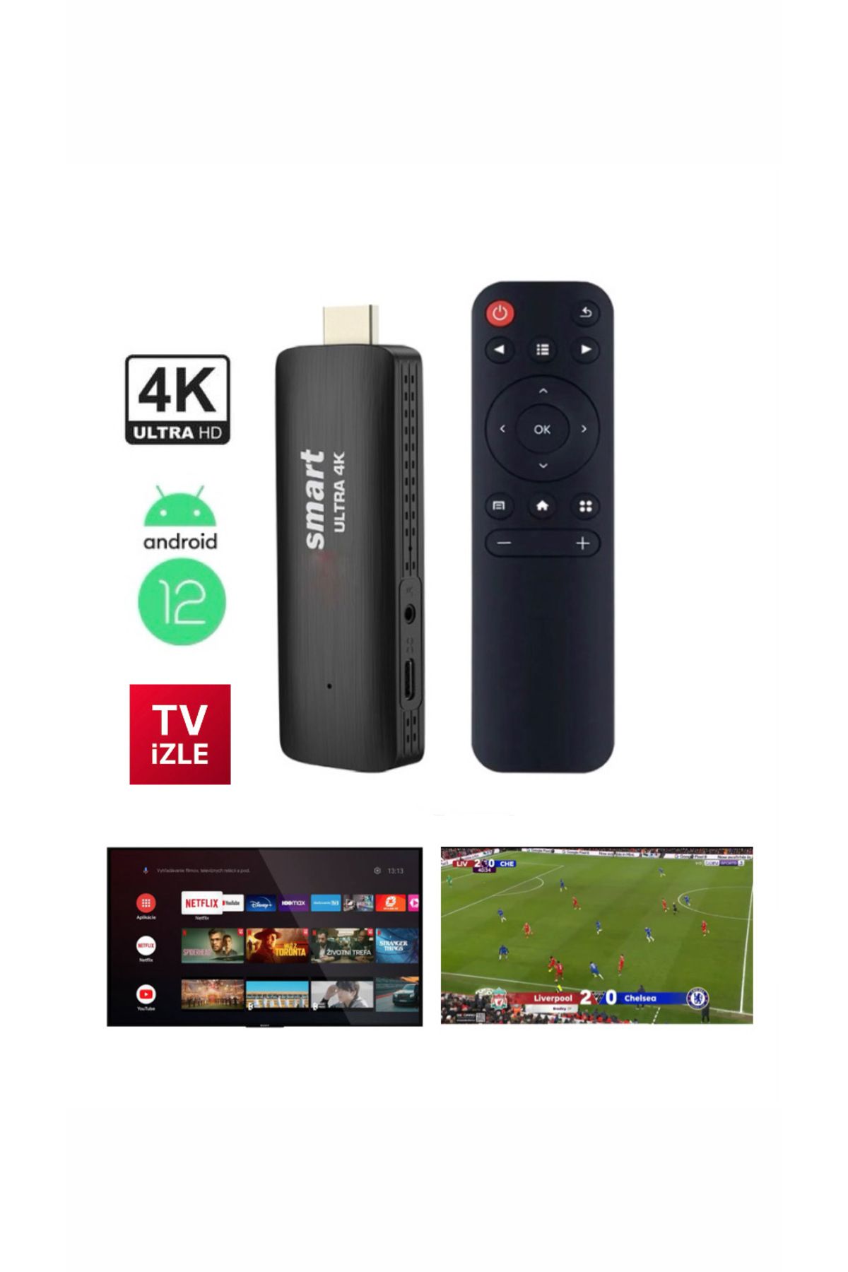 MI Tv Stick Android Tv Dönüştürücü Wifi Smart Tv