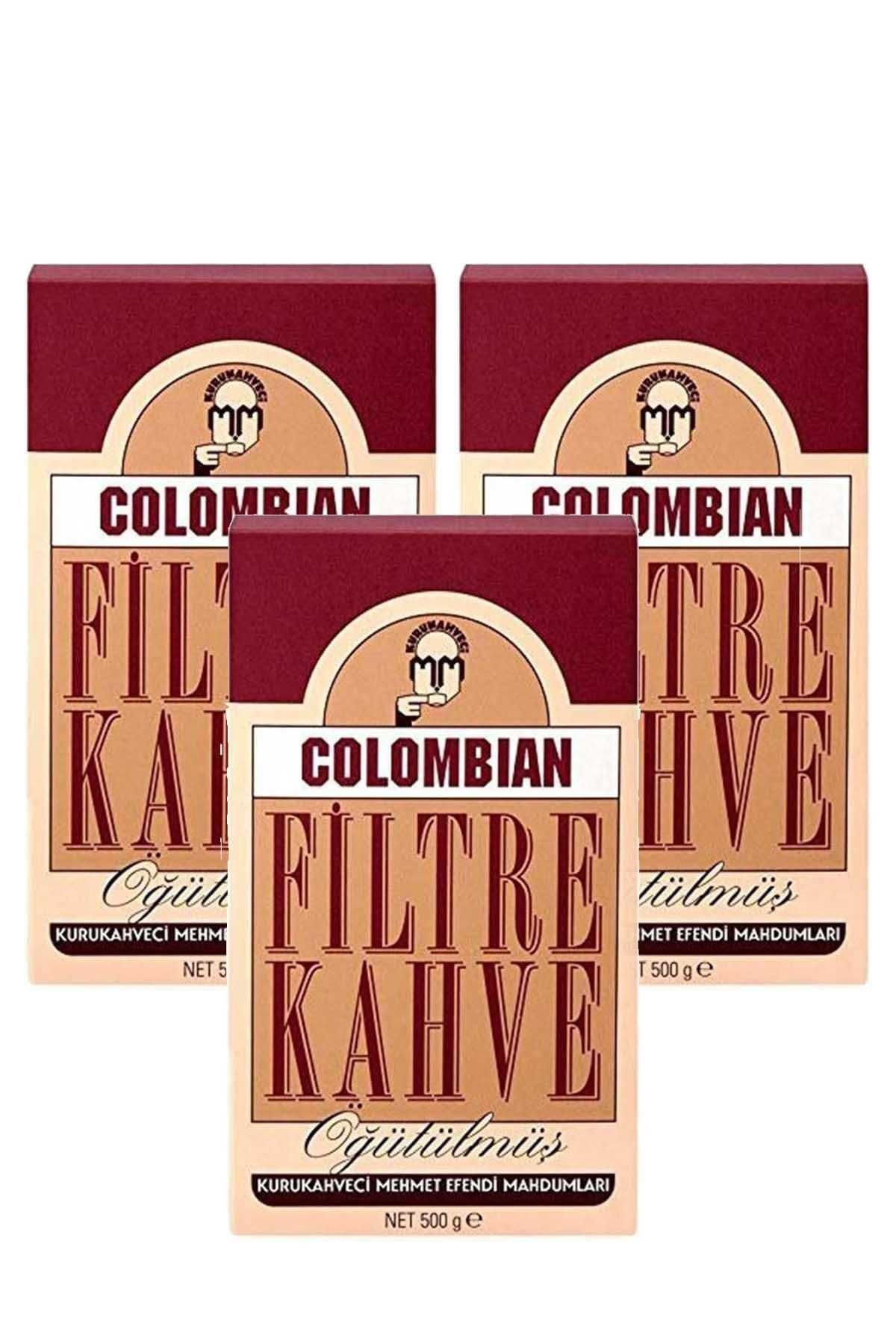 Mehmet Efendi Colombian Filtre Kahve 500 gr - 3'lü Set