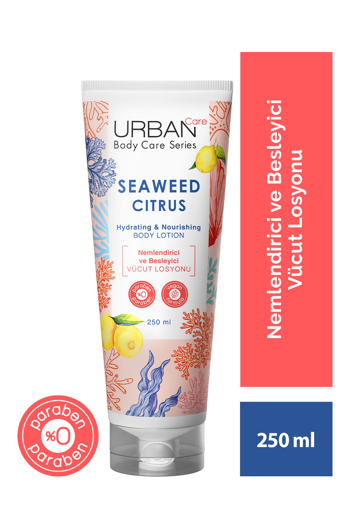 Urban Care Seaweed Citrus Nemlendirici Ve Besleyici Vücut Losyonu 250 ml - Vegan