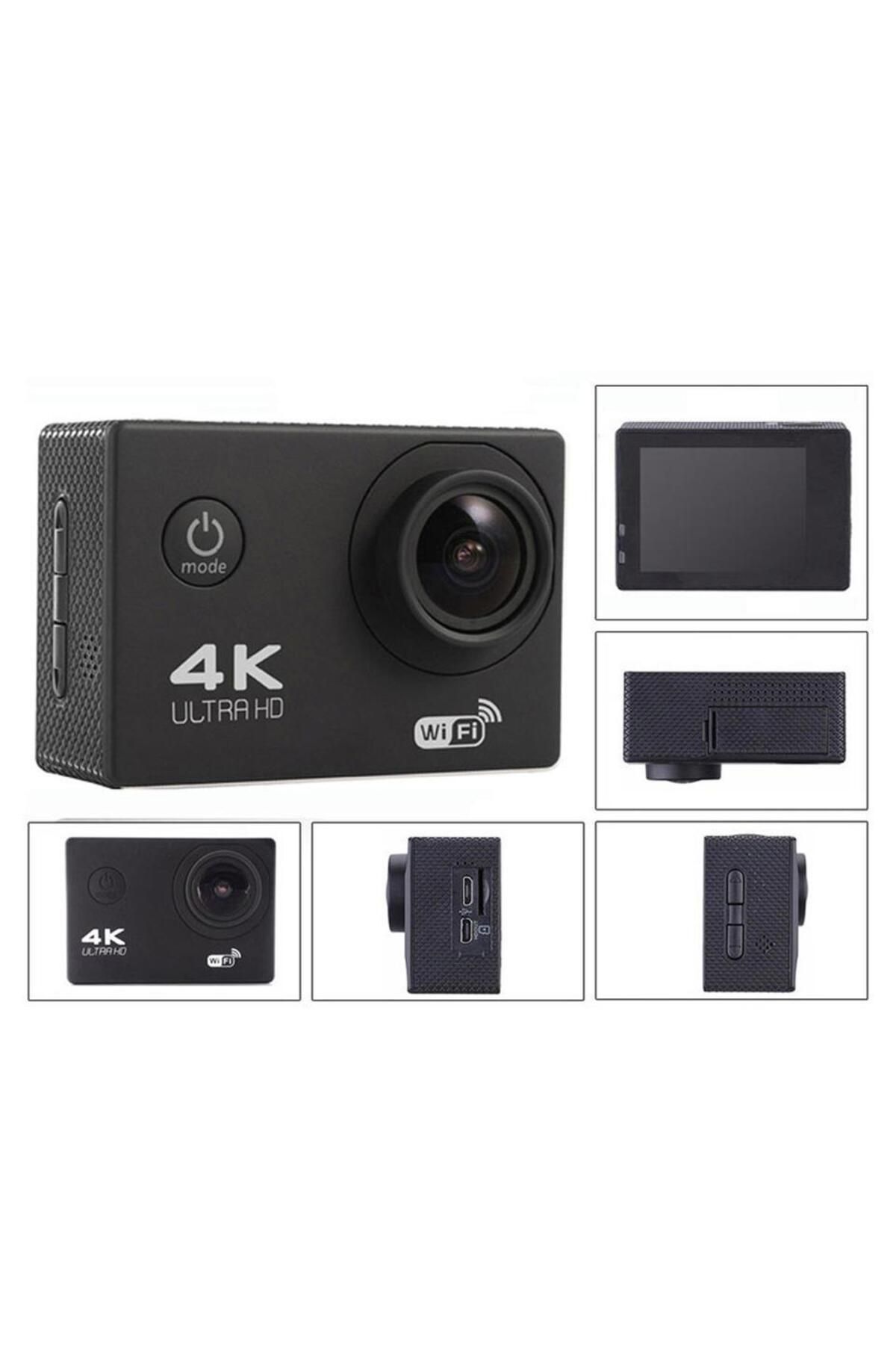 Anka Aksiyon Kamerası Wi-fi Ks503 4k Ultra Hd 170 Derece 32 Gb