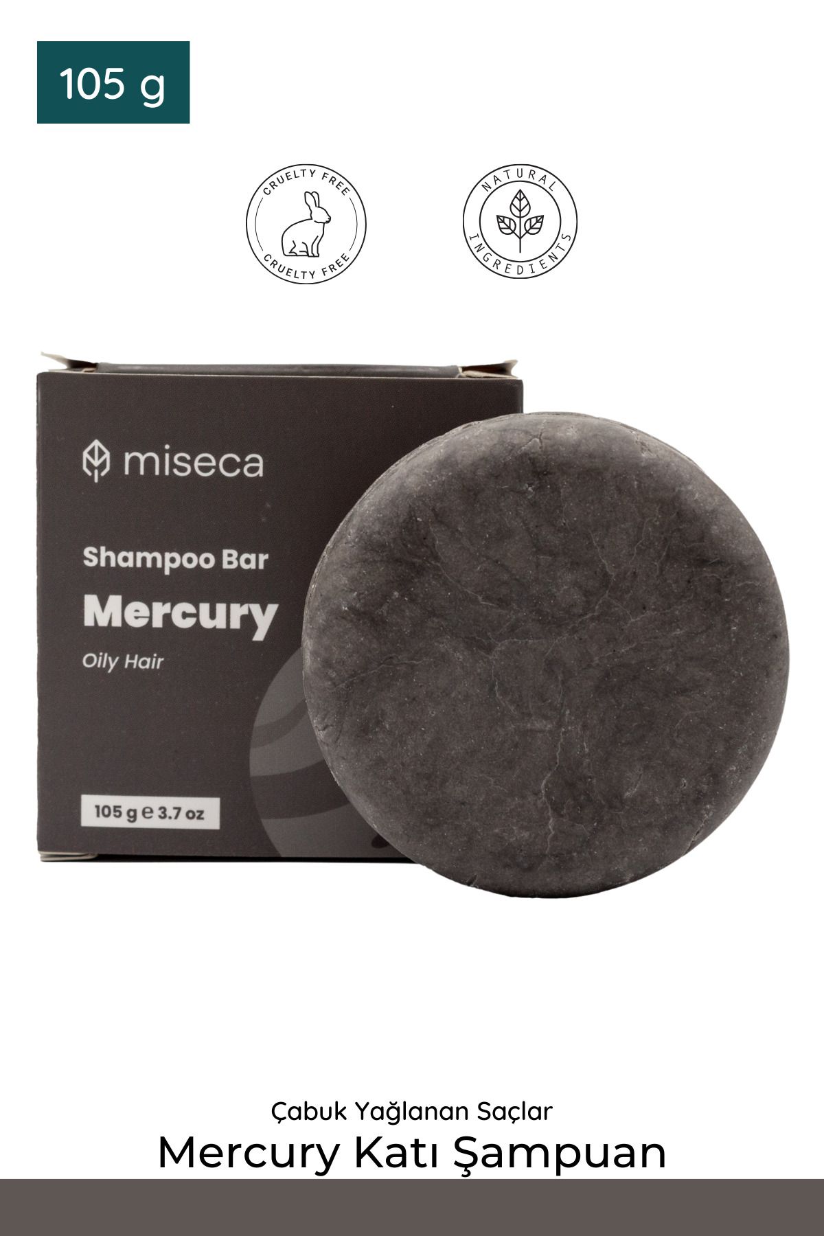 miseca Mercury Katı Şampuan Yağlı Saçlar 105 g
