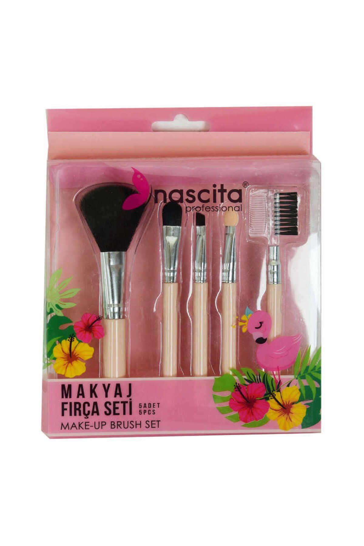 Nascita CLZ214 Makyaj Fırça Seti 5 Li Make-Up Brush Set Professional