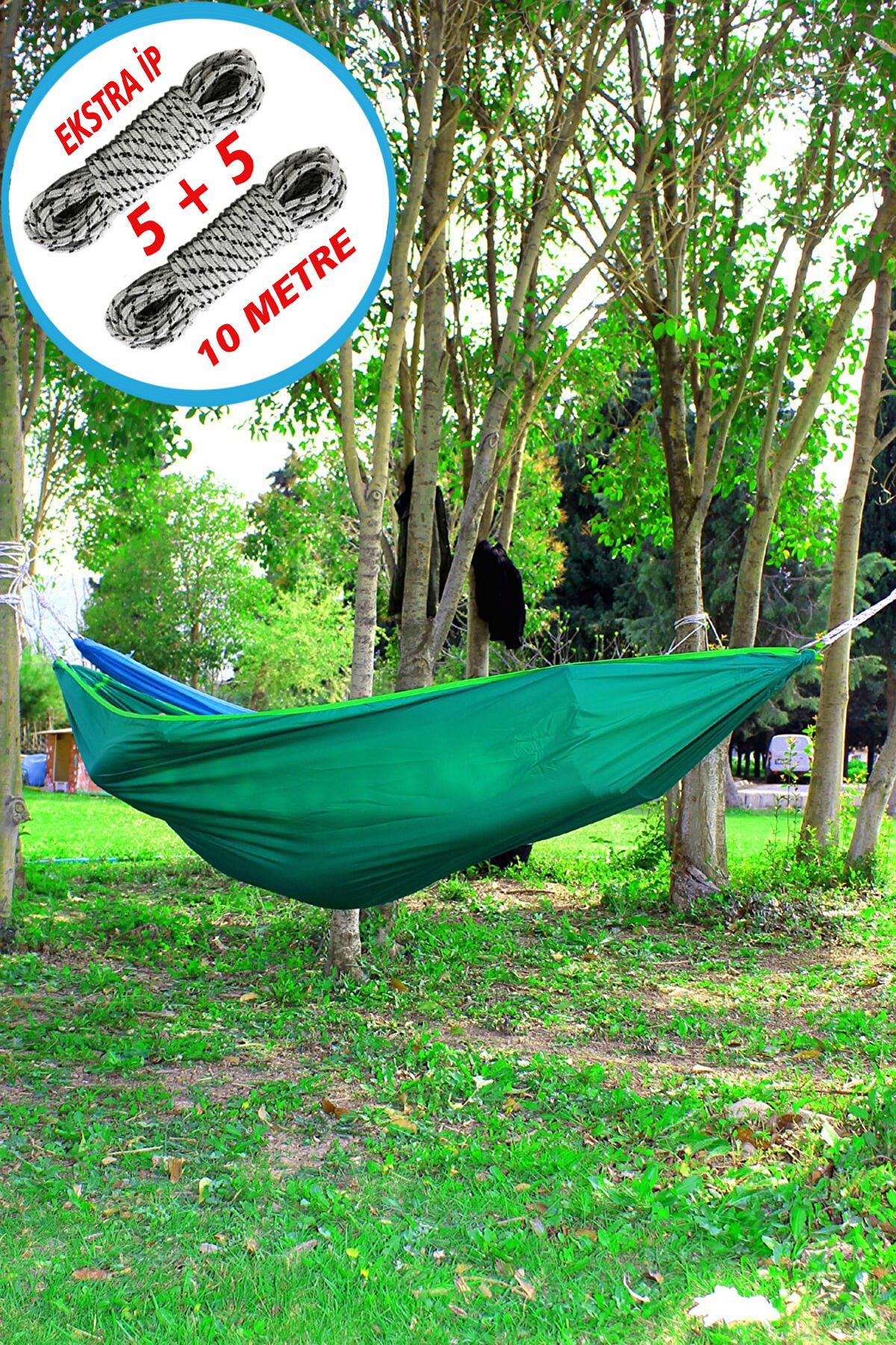 Nurnivus Kamp Hamağı Katlanır Kamp Hamak Bahçe Balkon Outdoor Kamp Piknik Salıncak Yeşil