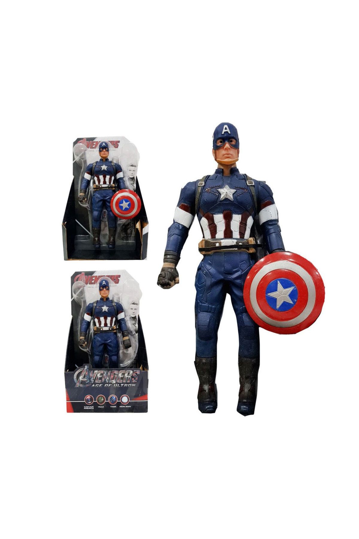 OYUNCAK STORE Avengers Marvel Kaptan Amerika Kalkanlı Figür 32 cm