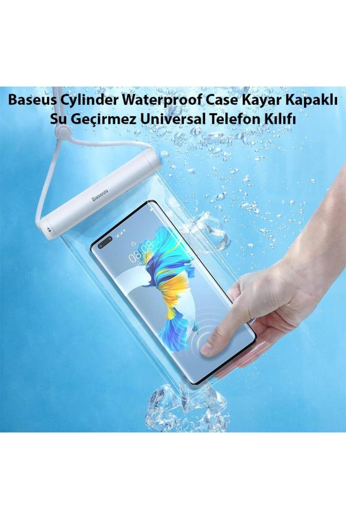 Baseus Ipx8 Su Geçirmez Su Altı Dokunmatik Telefon Kılıfı, Boyun Askılı, Deniz, Havuz I?çin Kılıf