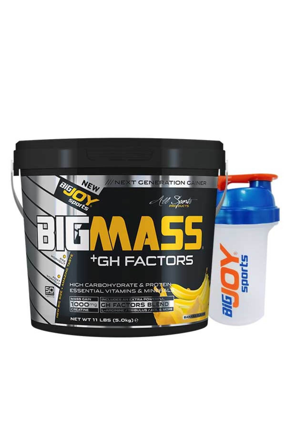 Bigjoy Sports Bigmass Gh Factors Mass Gainer 5 Kg Muz Karbonhidrat Tozu High Carbonhidrate&protein&vitamins