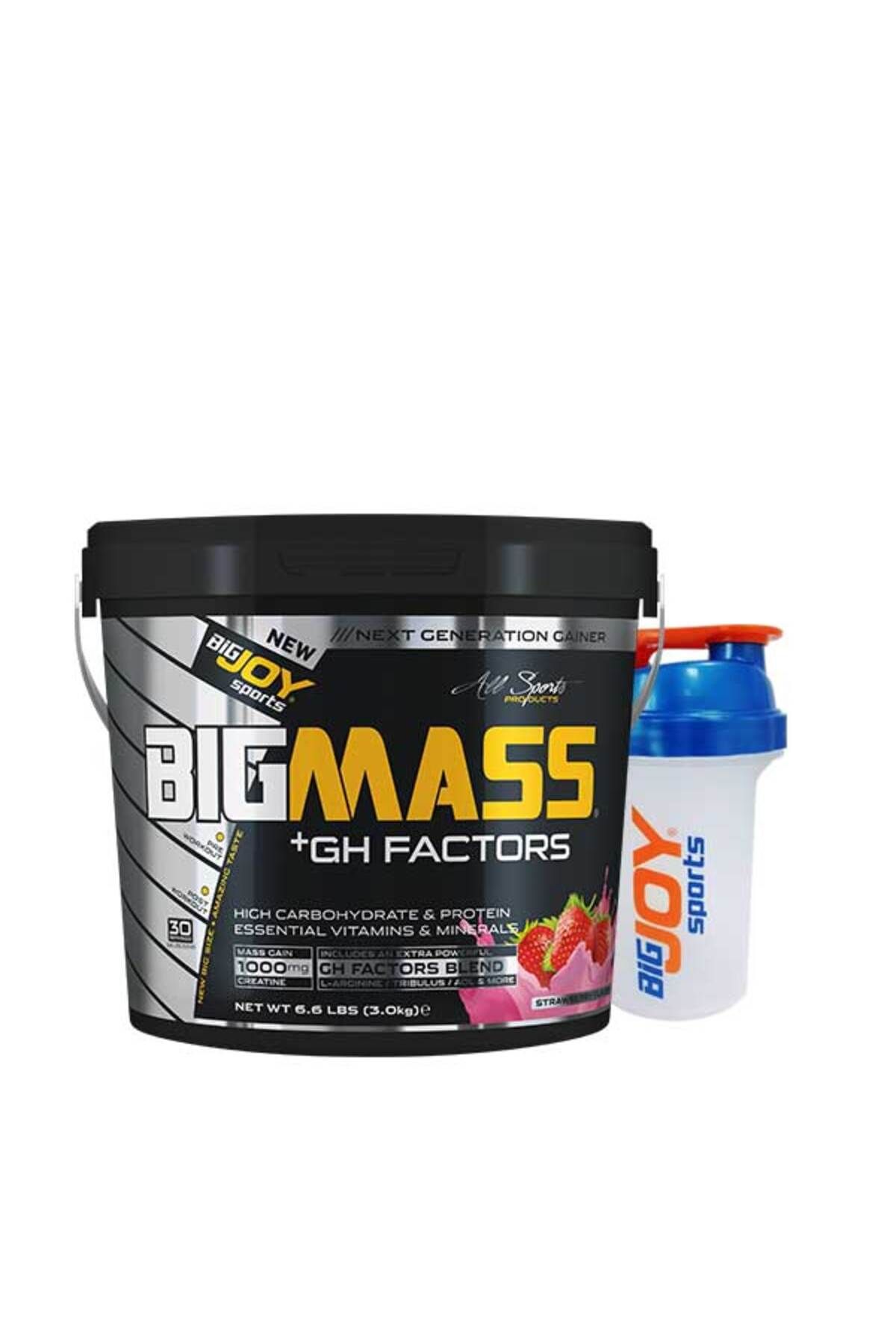 Bigjoy Sports Bigmass Ghfactors Mass Gainer 3 Kg Çilek Aroma Karbonhidrat Tozu High Carbonhidrate&protein&vitamins