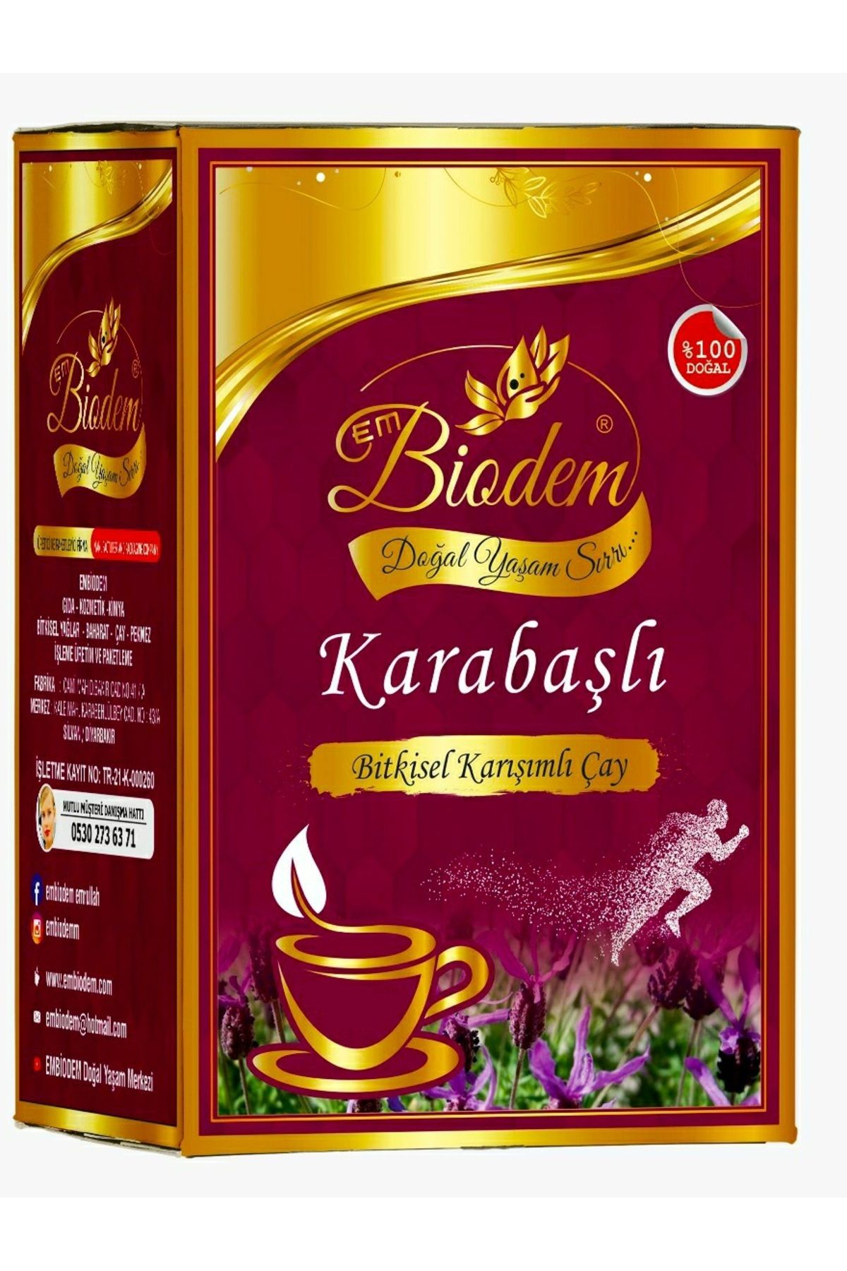 Embiodem Karabaş Otlu Karışık Bitki Çayı 45 Süzen Poşet
