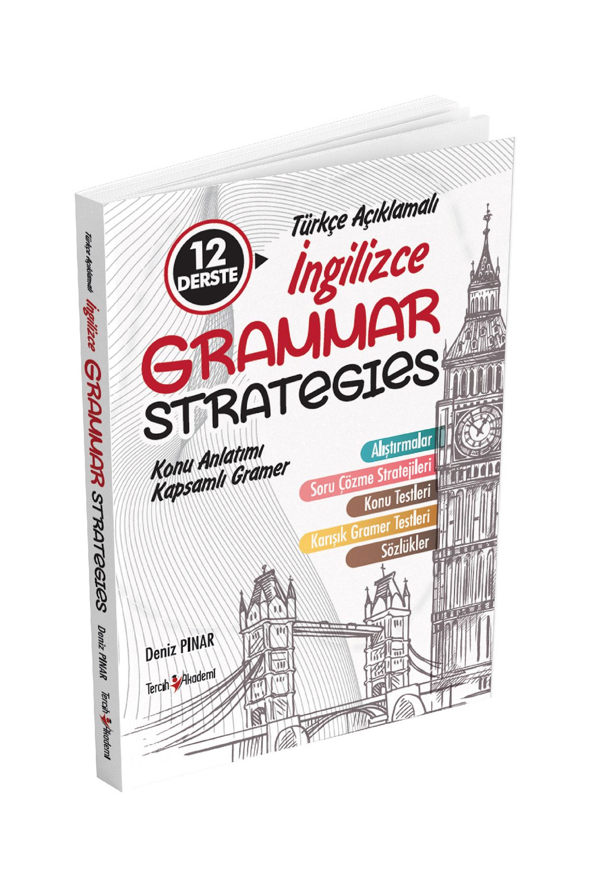 Tercih Akademi 12 Derste Türkçe Açıklamalı Ingilizce Grammar Strategıes Kapsamlı Konu Anlatımlı Ingilizce Gramer.