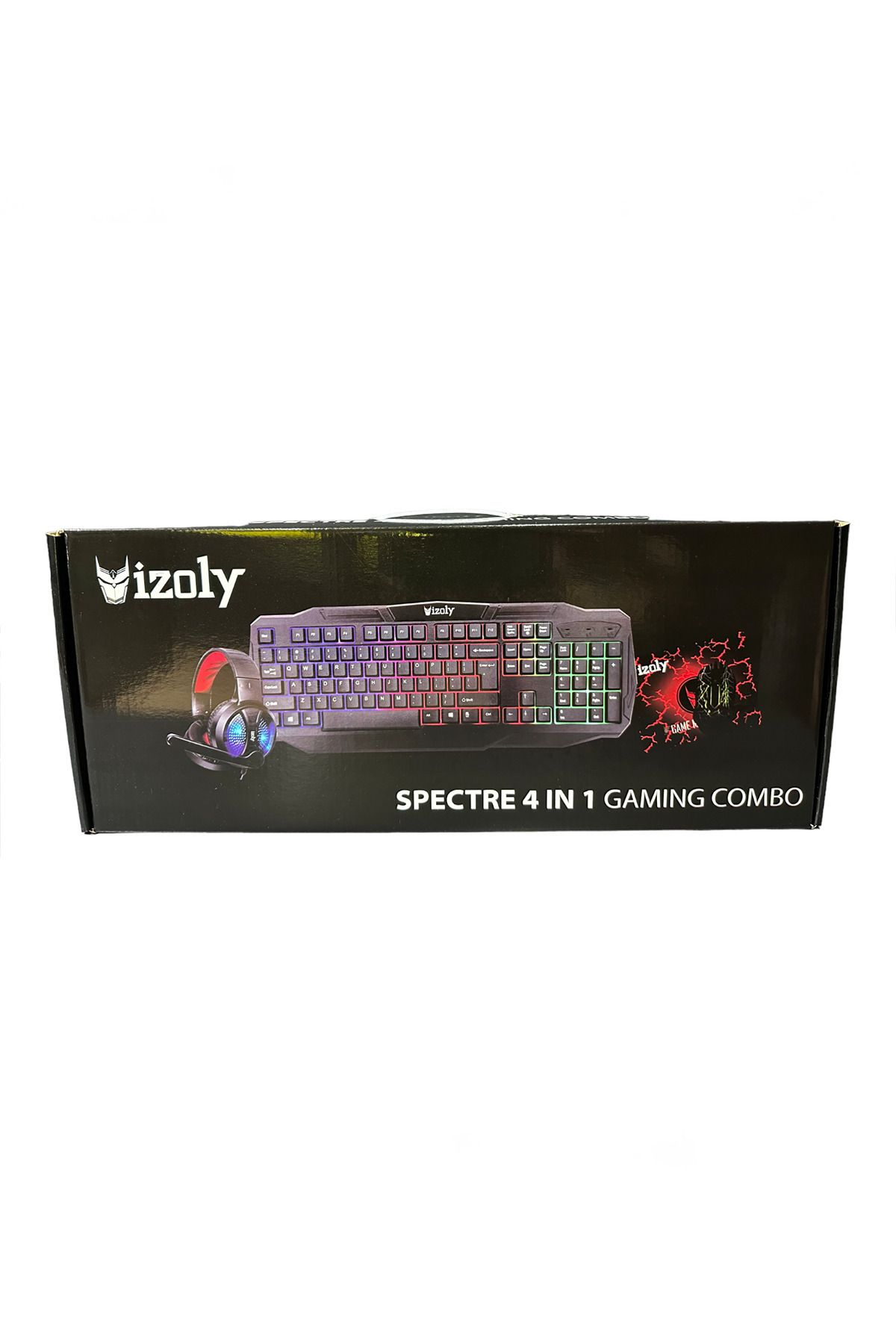 IZOLY İzoly Spectre 4 in 1 Gaming Combo Klavye+Mouse+Kulaklık+Mousepad Seti