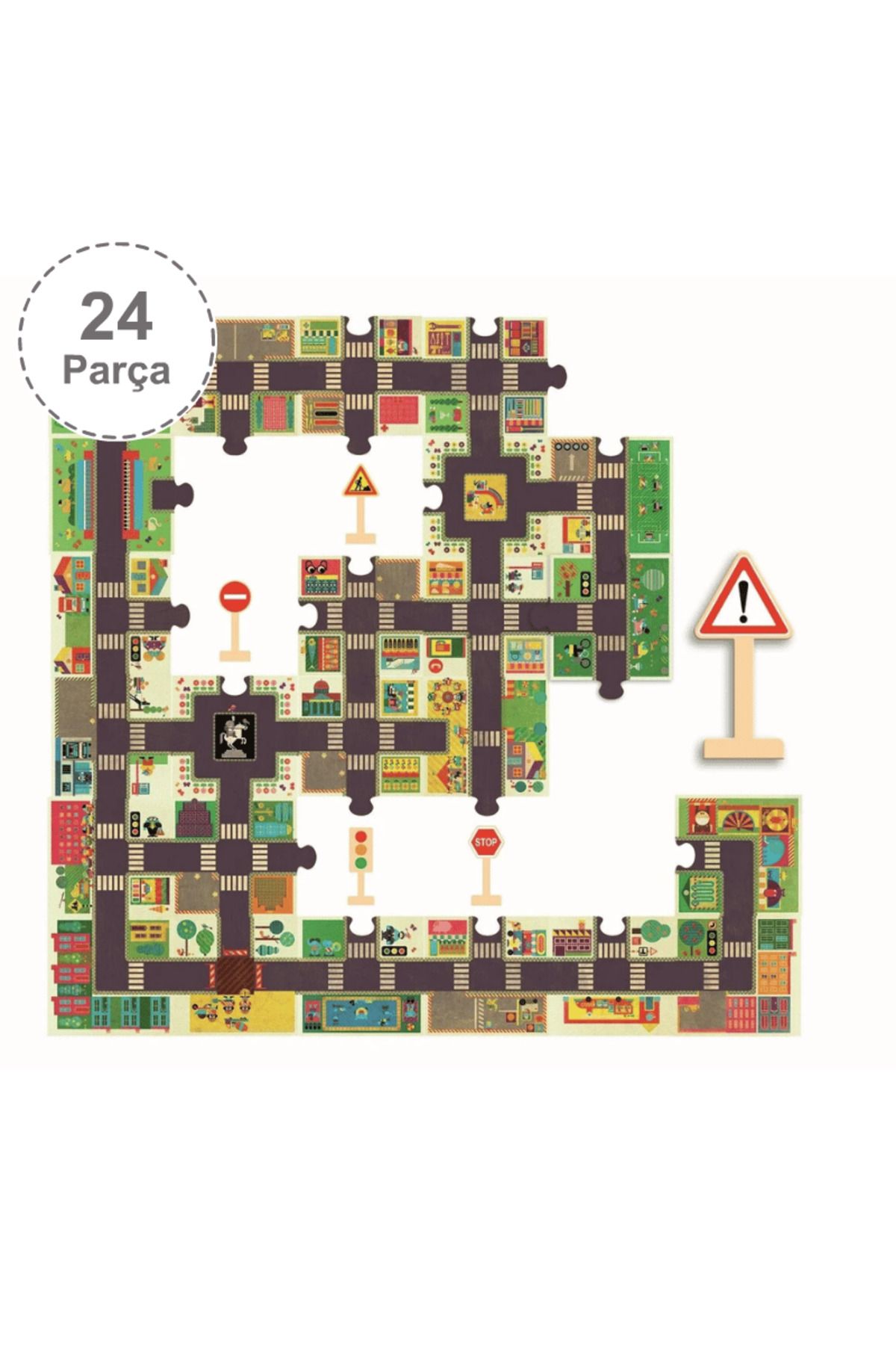 djeco Dev Puzzle 24 Parça/ The City