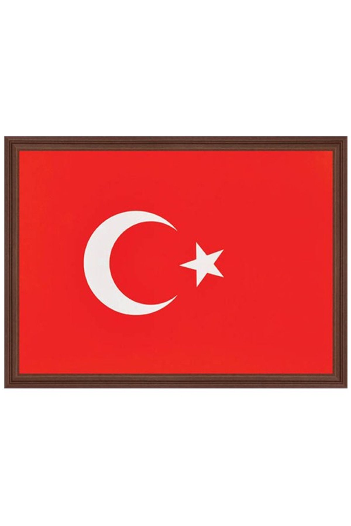 Toptan Bulurum Türk Bayrağı 25X35 Mdf Çerçeveli