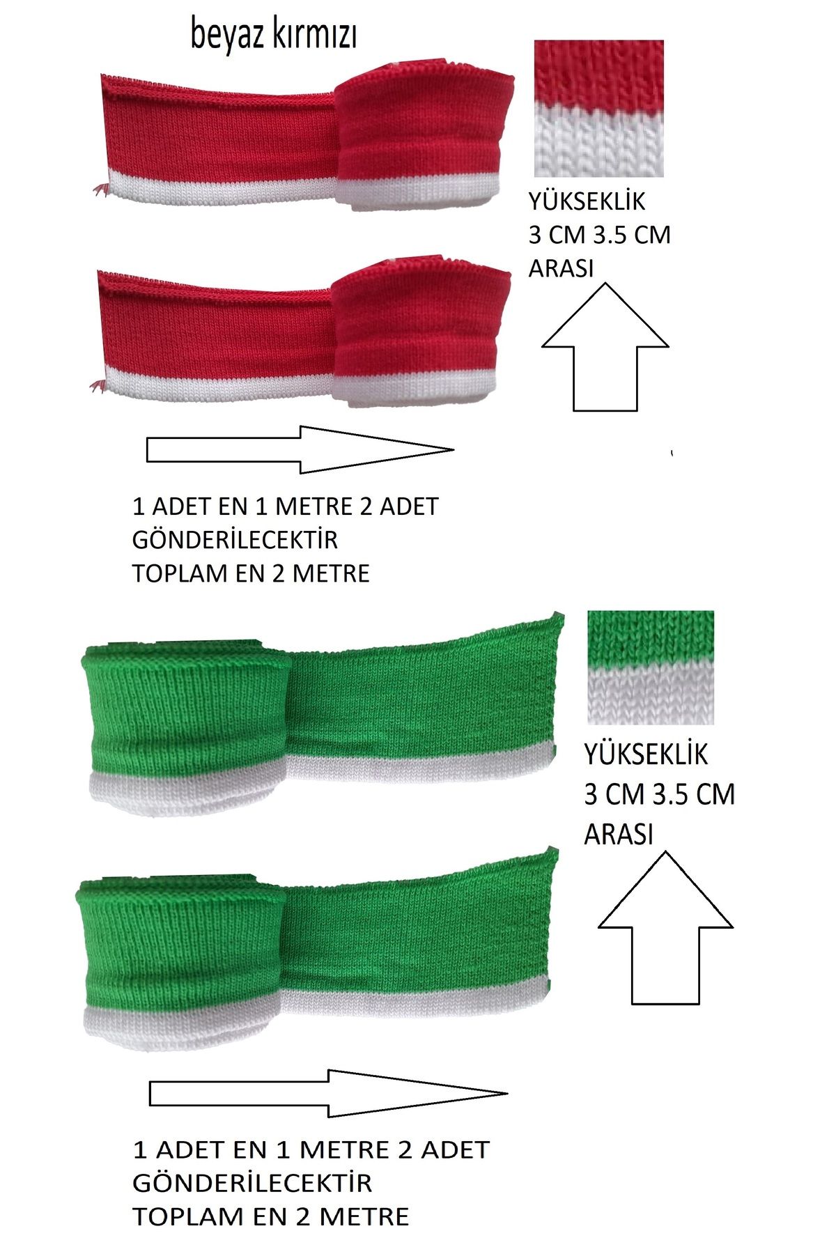 U5 FASHION ribana 4 adet triko dokuma uzun şerit bant detaylar resimlerde ve açıklamalardadır