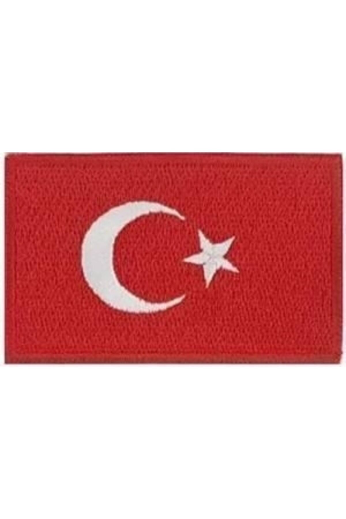 Sim Nakış Cırt Bantlı Turkey Türkiye Türk Bayrakları Nakış Işleme Arma Patch Peç 3x5 Cm Kırmızı Beyaz