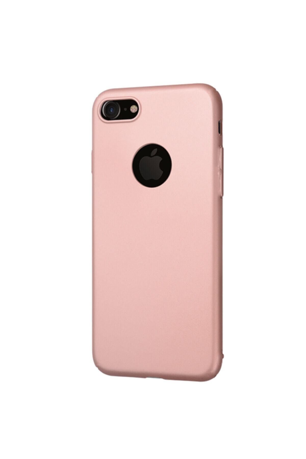 Orange Iphone 7 Yumuşak Mat Silikon Kılıf Rose