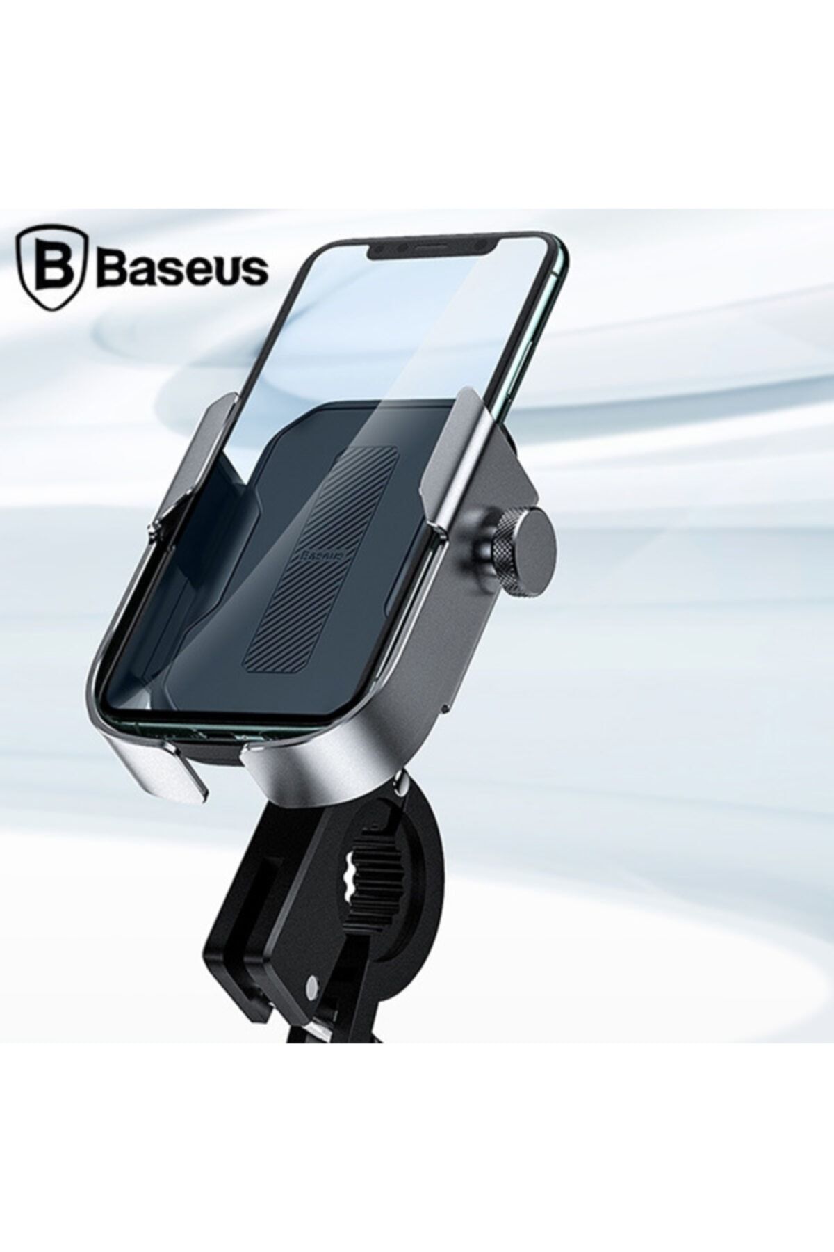 Baseus Armor Motorcycle Holder-motosiklet-bisiklet Telefon Tutucu Siyah,gri