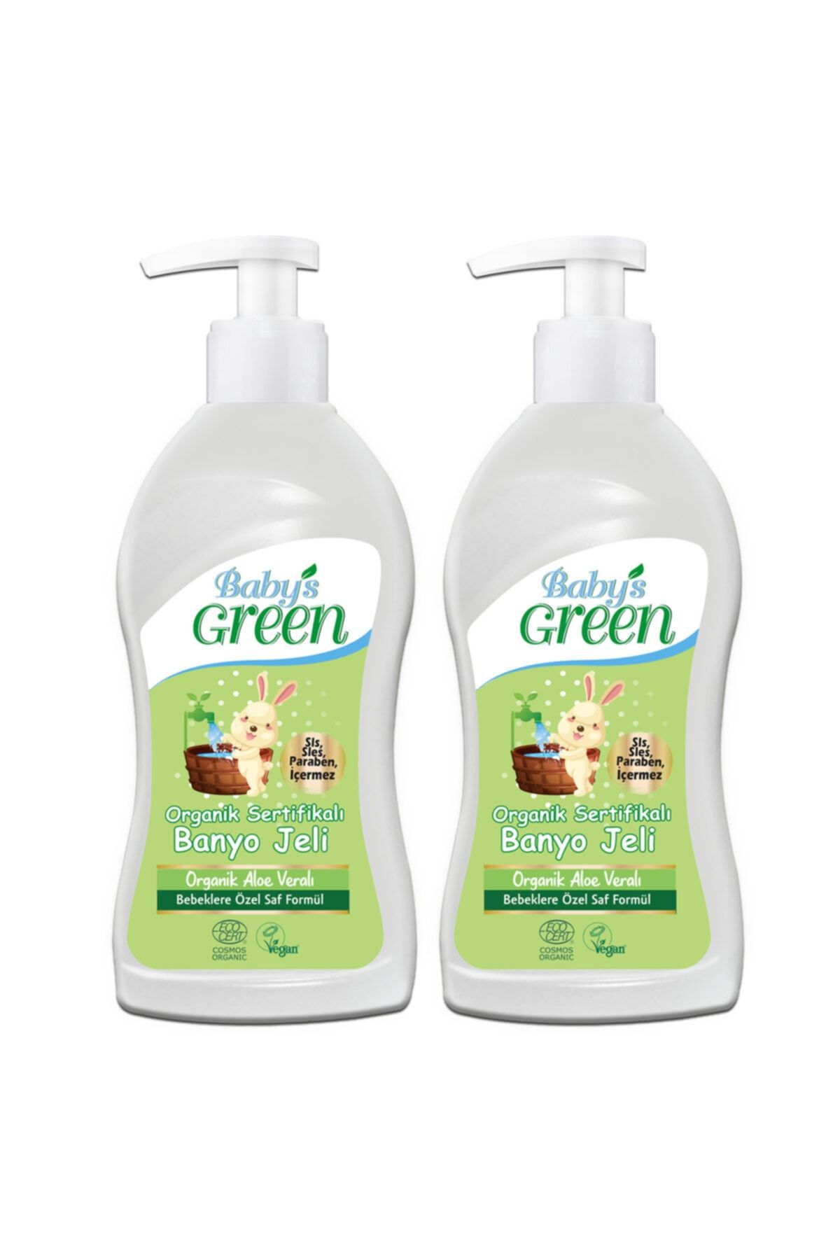 Baby's Green 2'li Set Organik Bebek Banyo Jeli Sıvı Sabun - 500ml*2