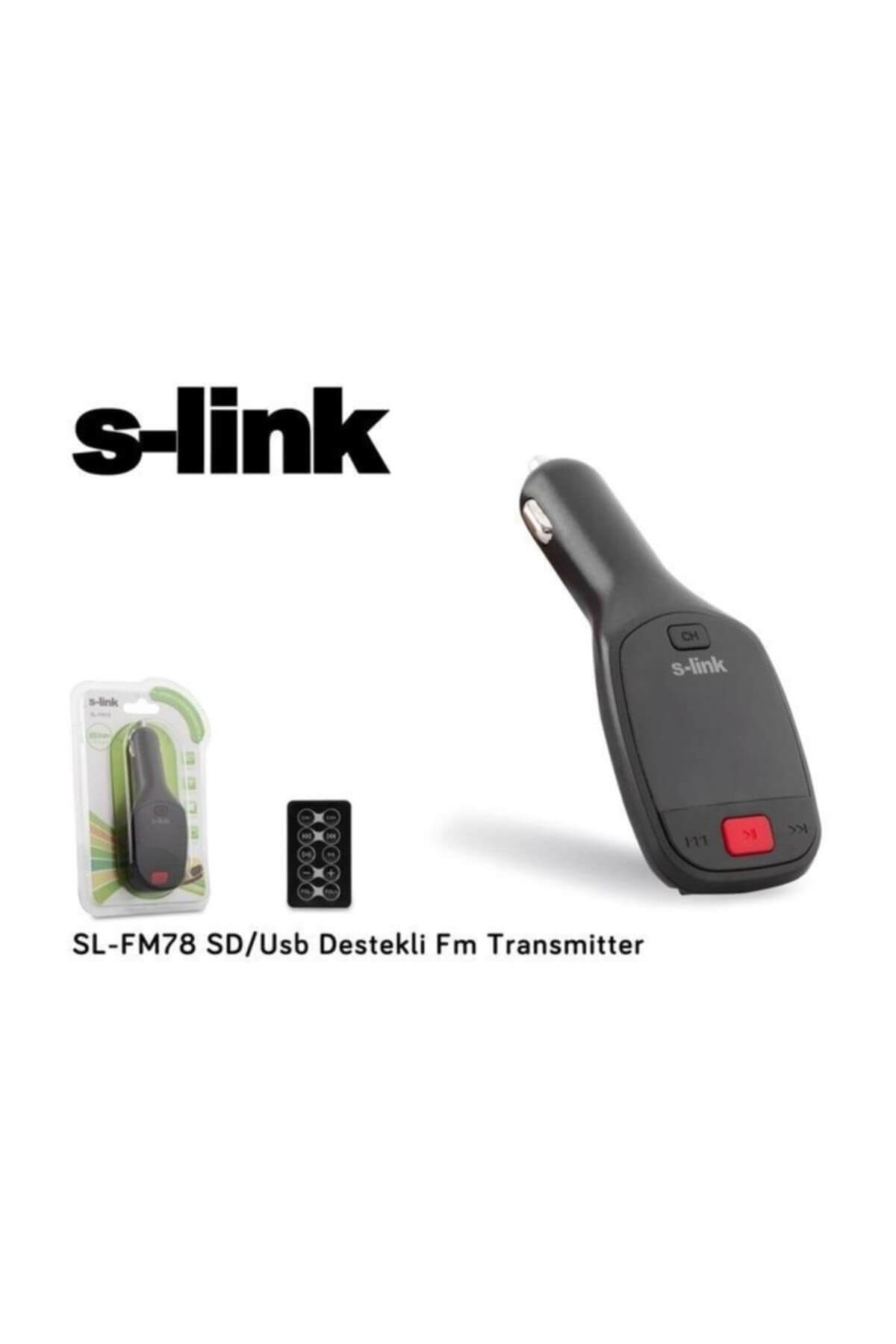 S-Link SD/USB Destekli FM Transmitter SL-FM78