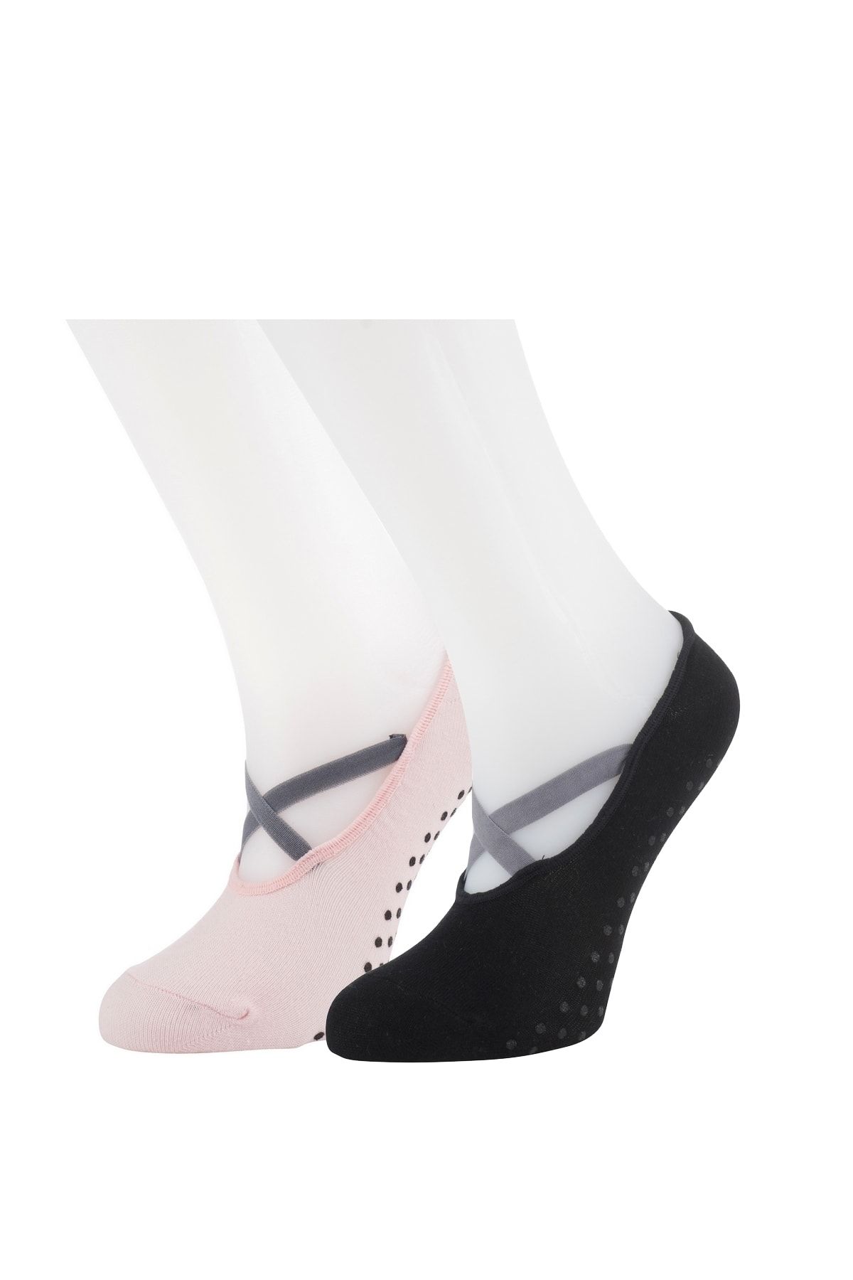 Moyra Socks 2'li Kadın Babet Pilates Ve Yoga Çorabı