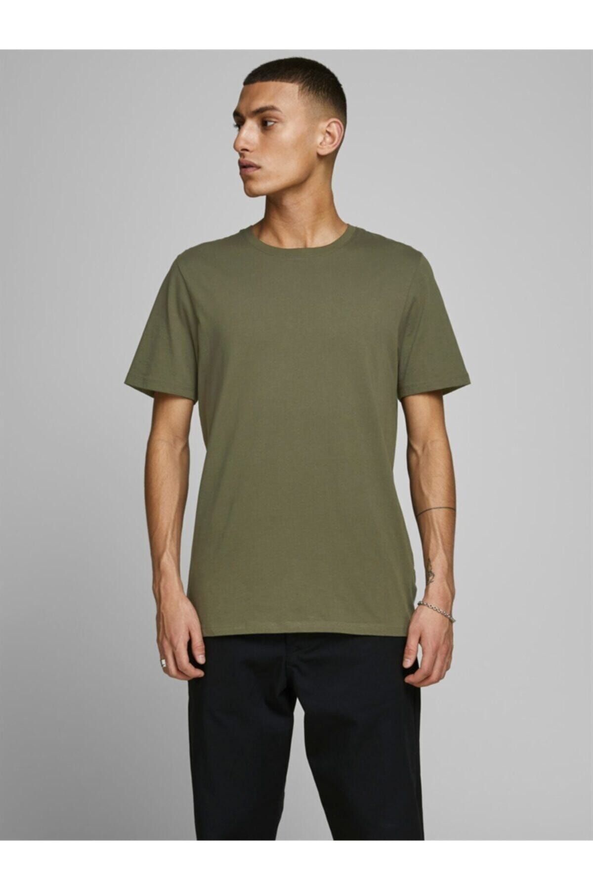 Jack & Jones Jjeorganıc Basıc Tee Ss O Yeşil Erkek Kısa Kol T-shirt