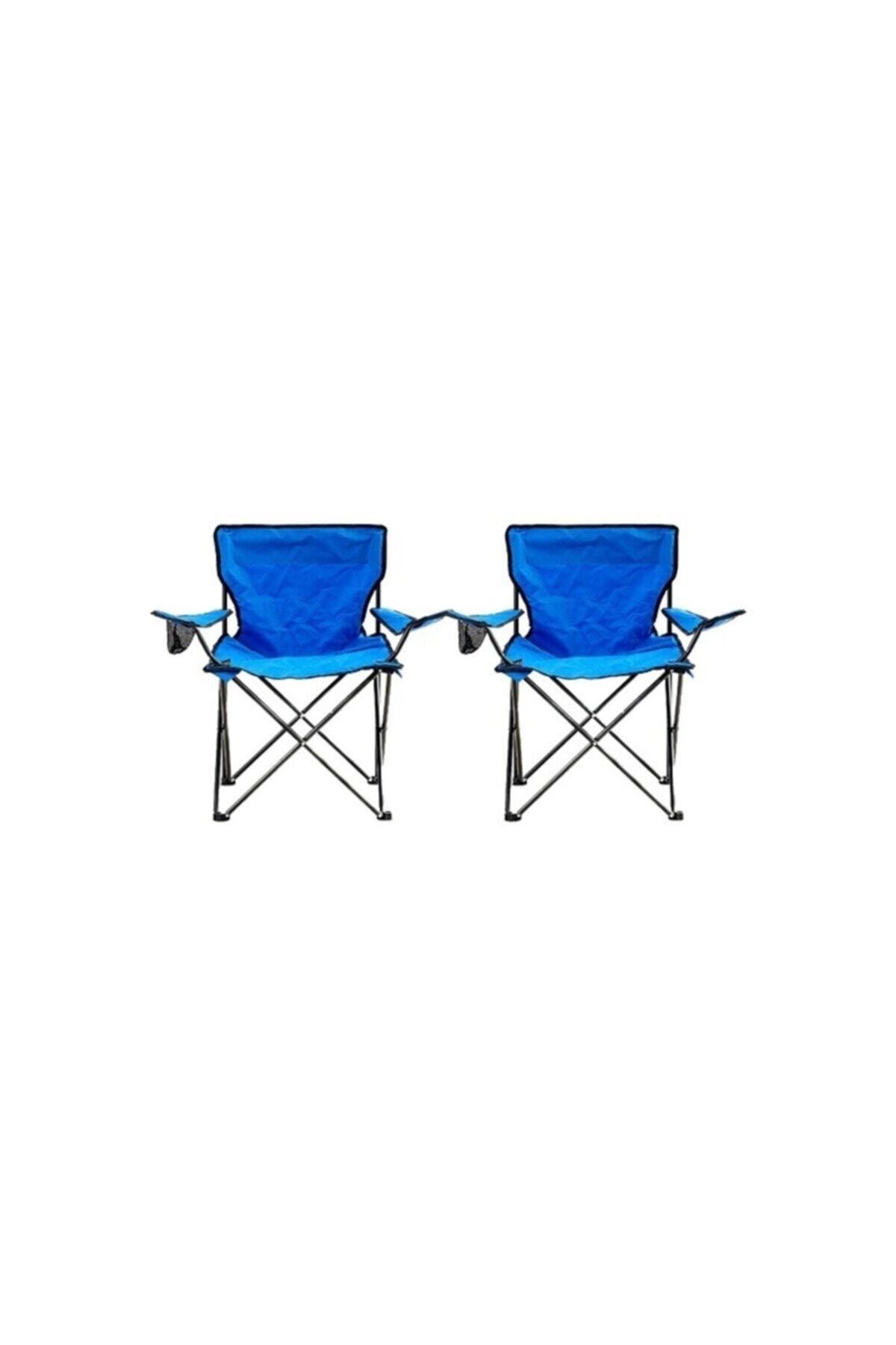 Toysan Katlanır Kamp Sandalyesi Mavi 2 Adet