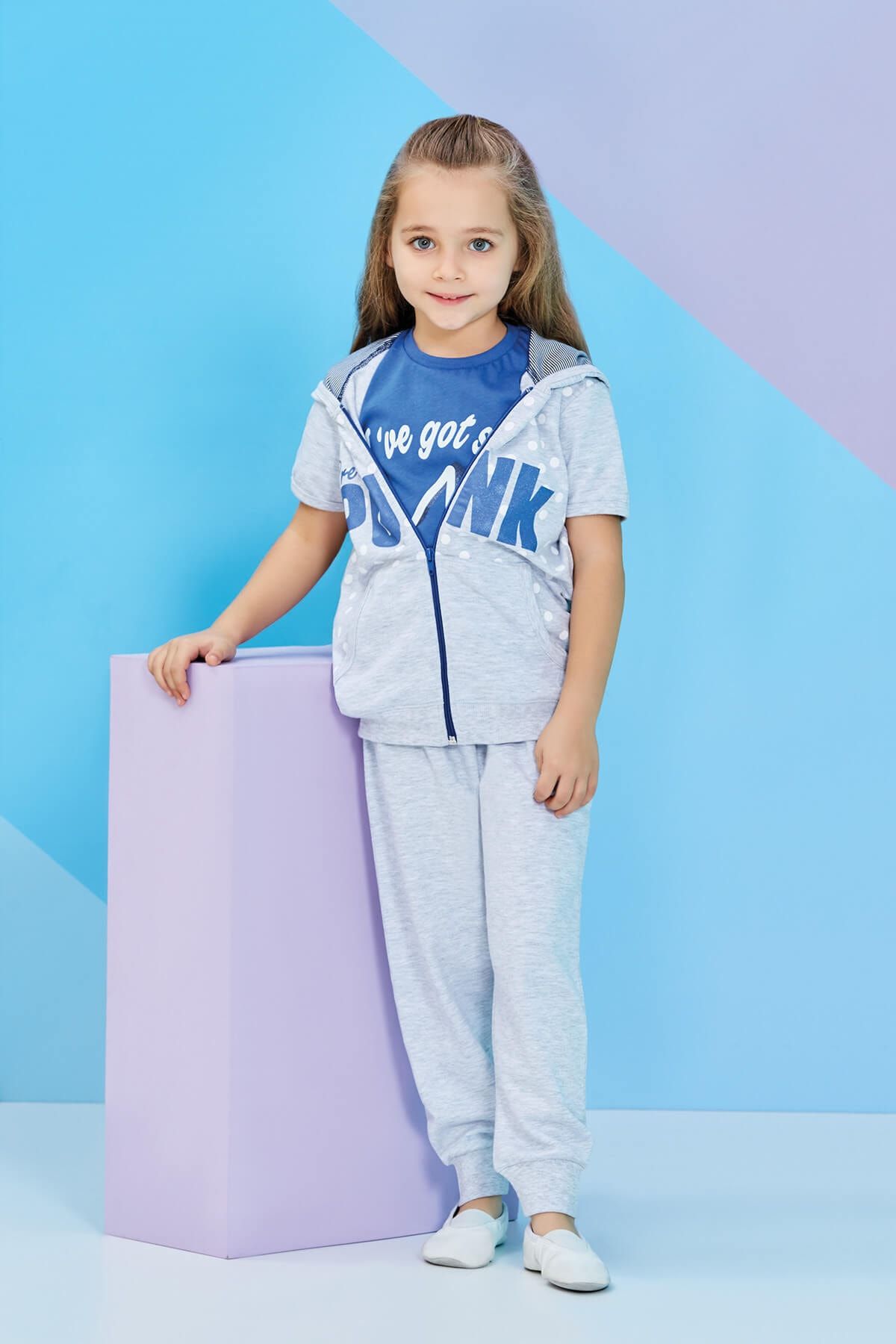 Rolypoly Kız Çocuk Yelekli Pijama Takımı