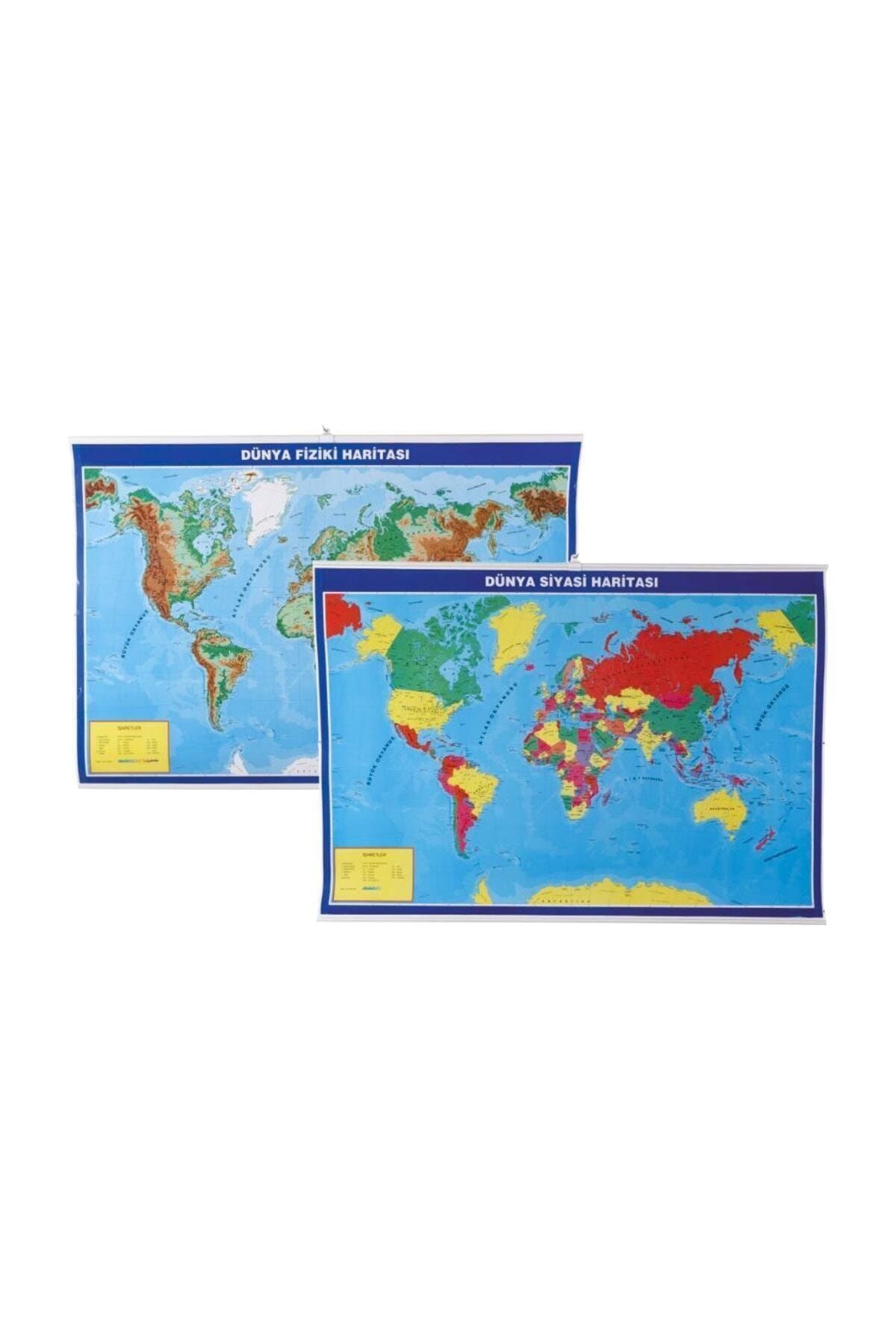 Gülpaş Dünya Fiziki Ve Siyasi Harita Çıtalı (70*100)