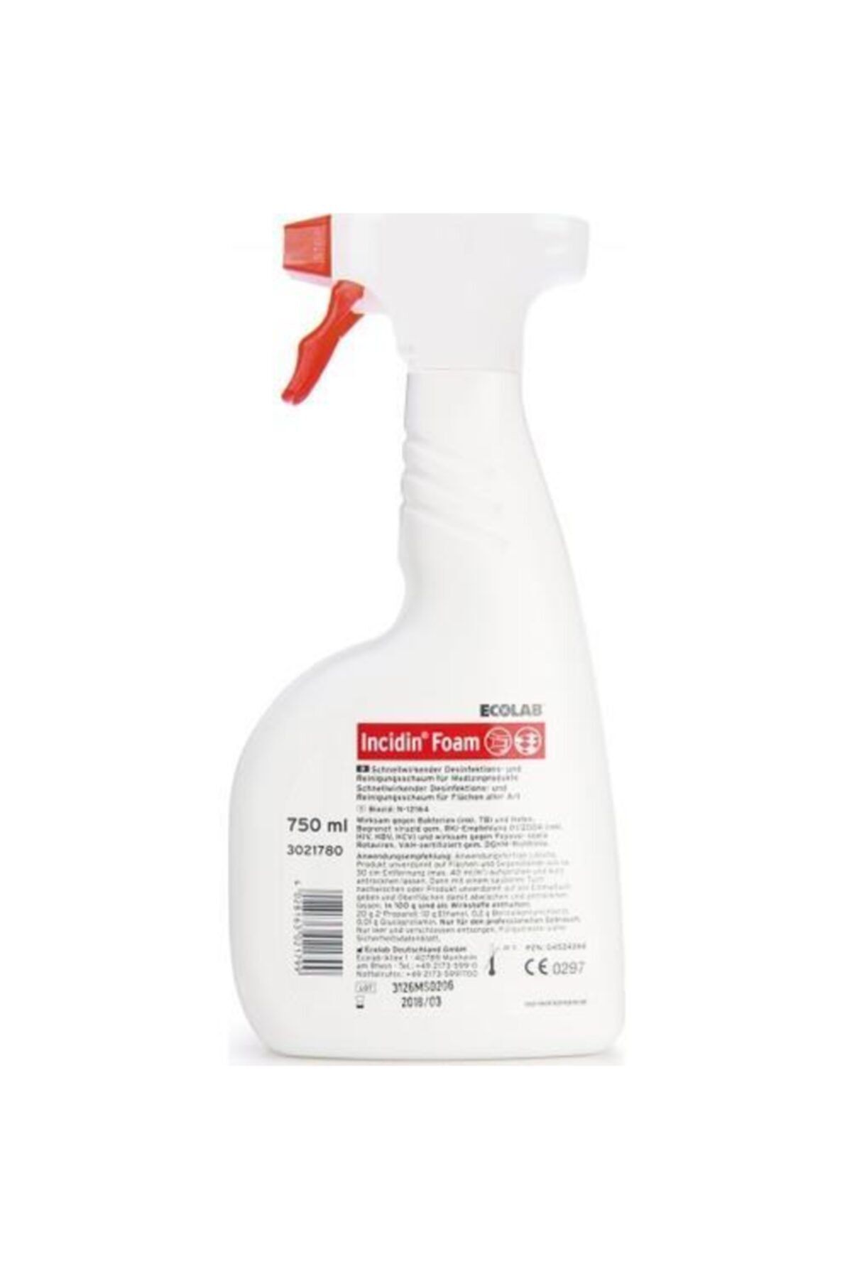 Ecolab - Incidin Foam 750 ml Alet Ve Yüzey Dezenfektanı - 12 Adet