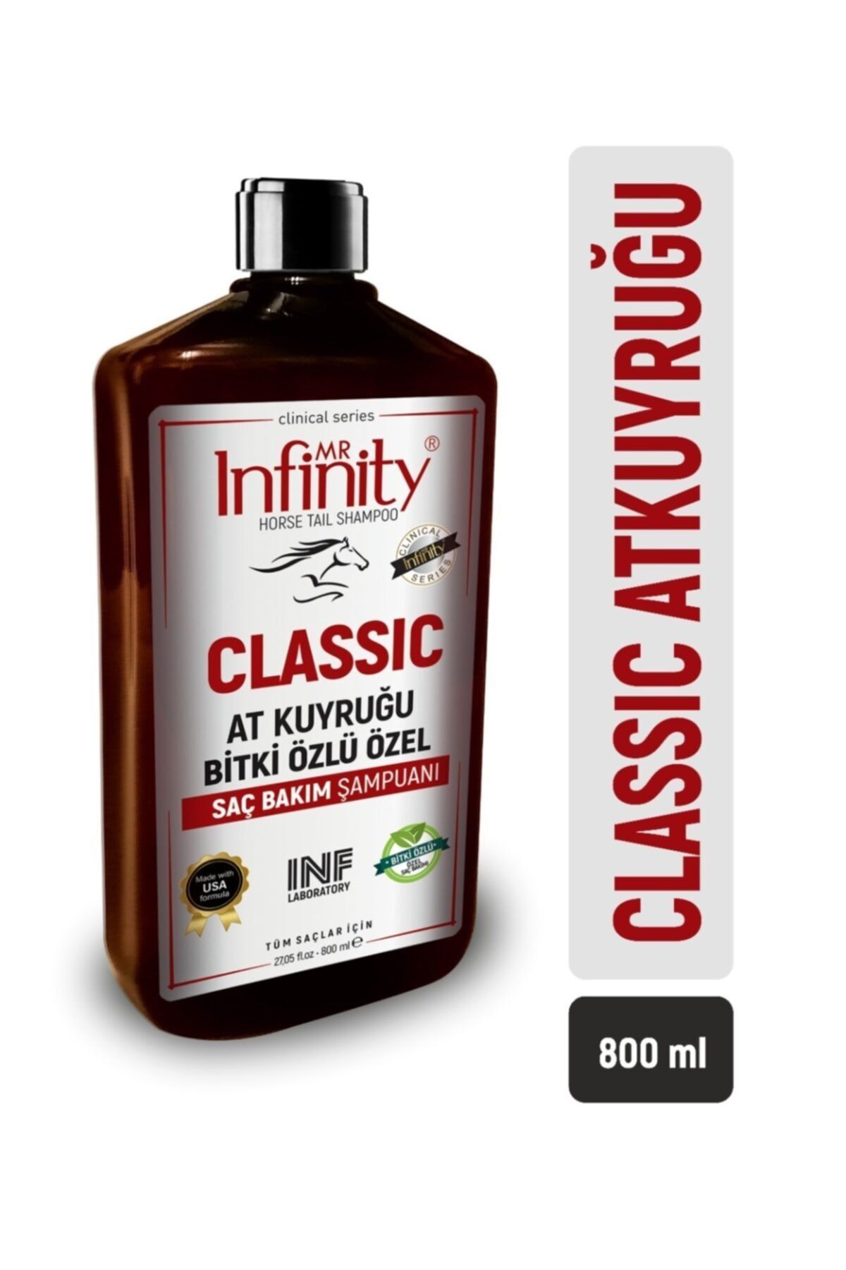 mr infinity At Kuyruğu Bitki Özlü & Clasic Horse Tail - Şampuan 800 Ml