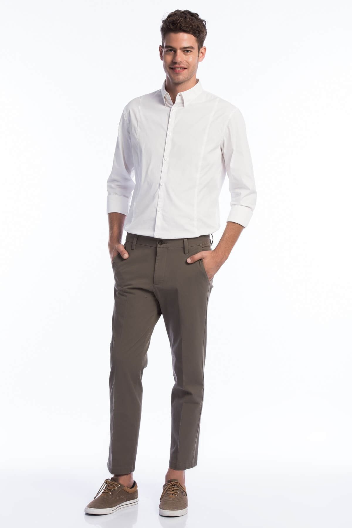 Dockers Erkek Smart 360 Flex Workday Khaki Pantolon, Slim Fit 3627200020